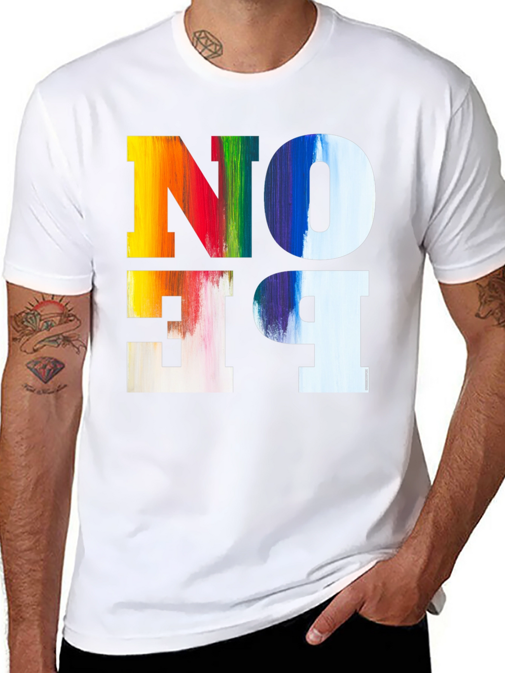 Colorful No Be T-Shirt