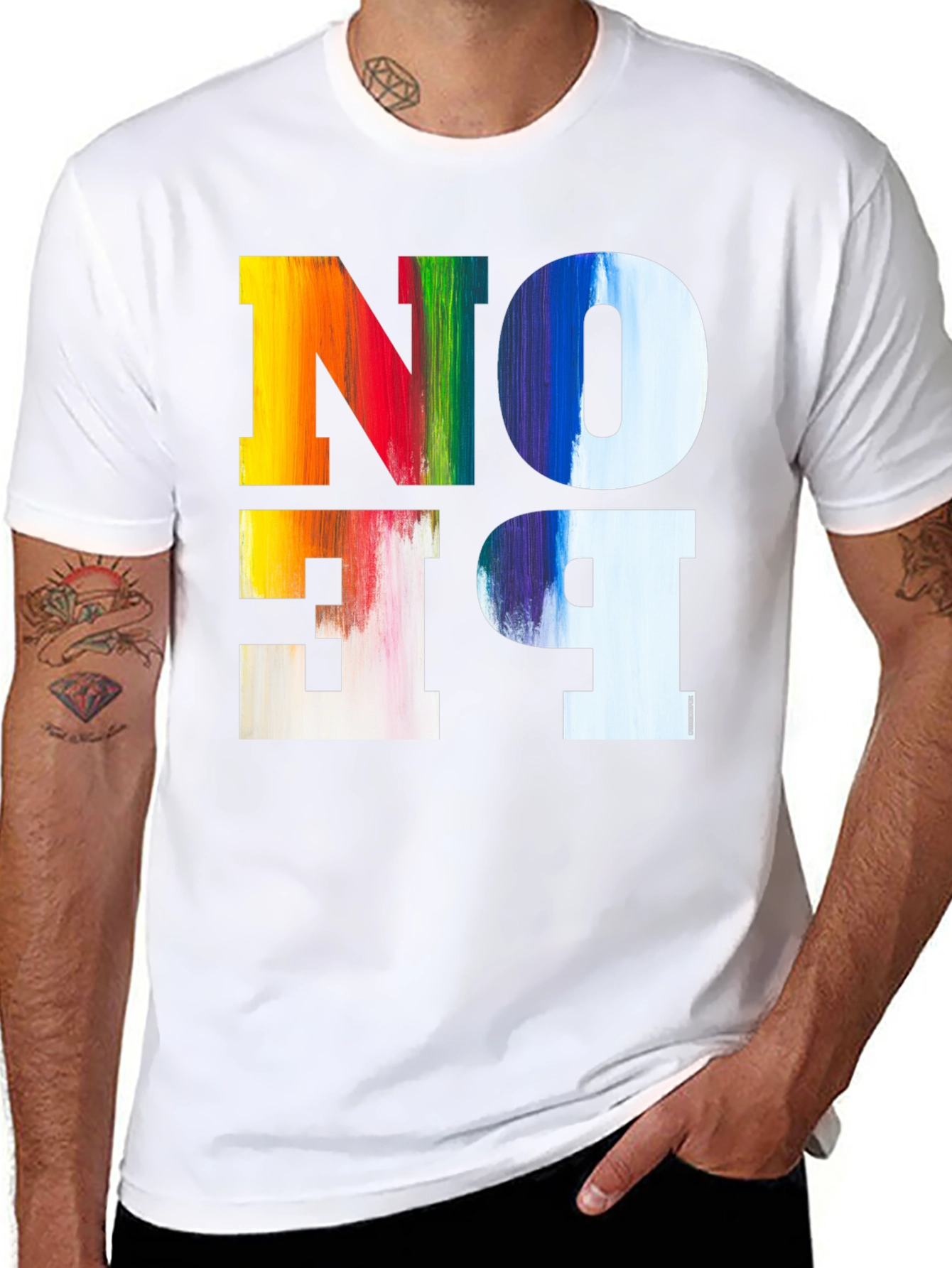 Colorful No Be T-Shirt