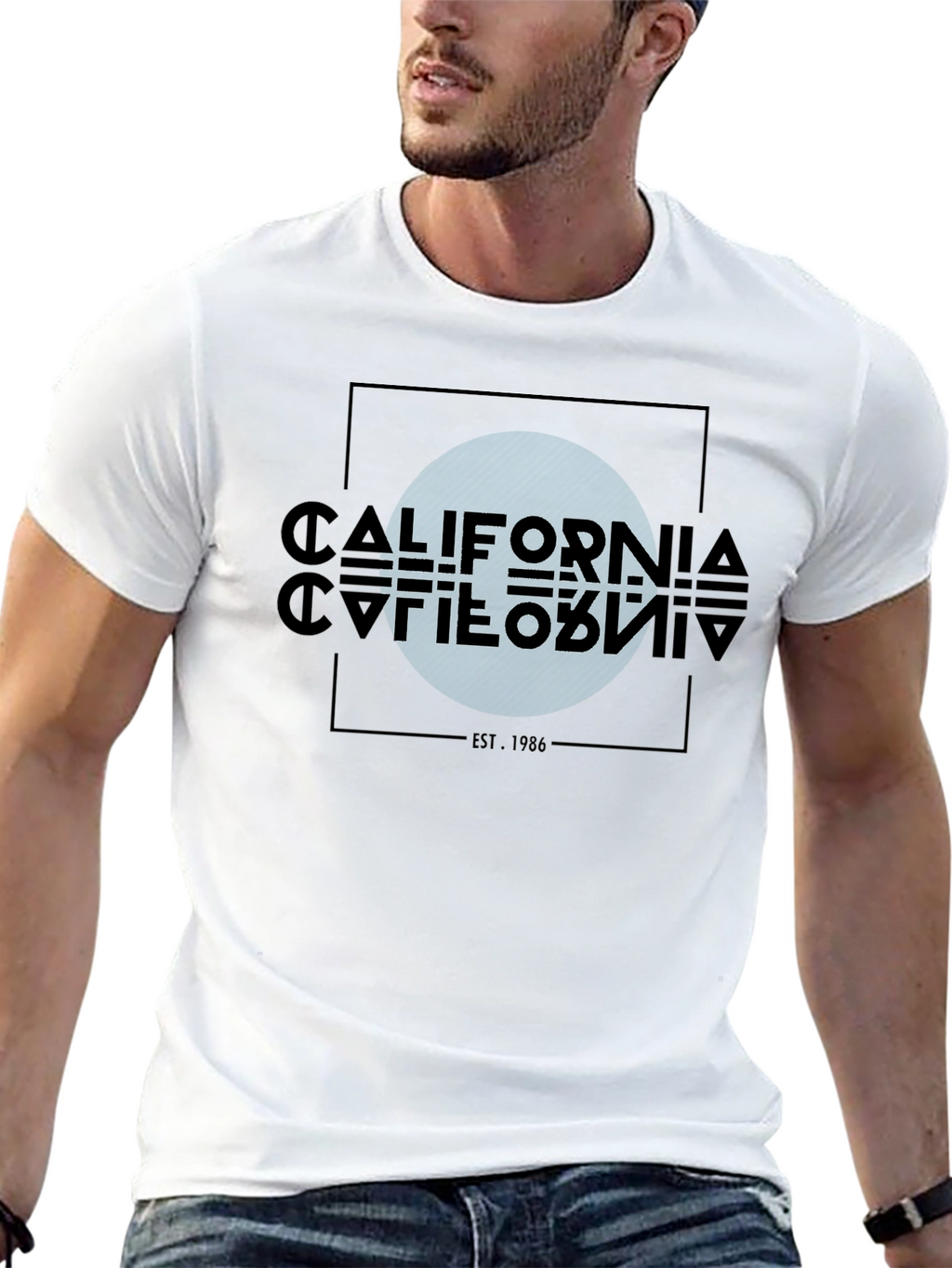 California Est. 1986 Graphic Tee - Modern Design