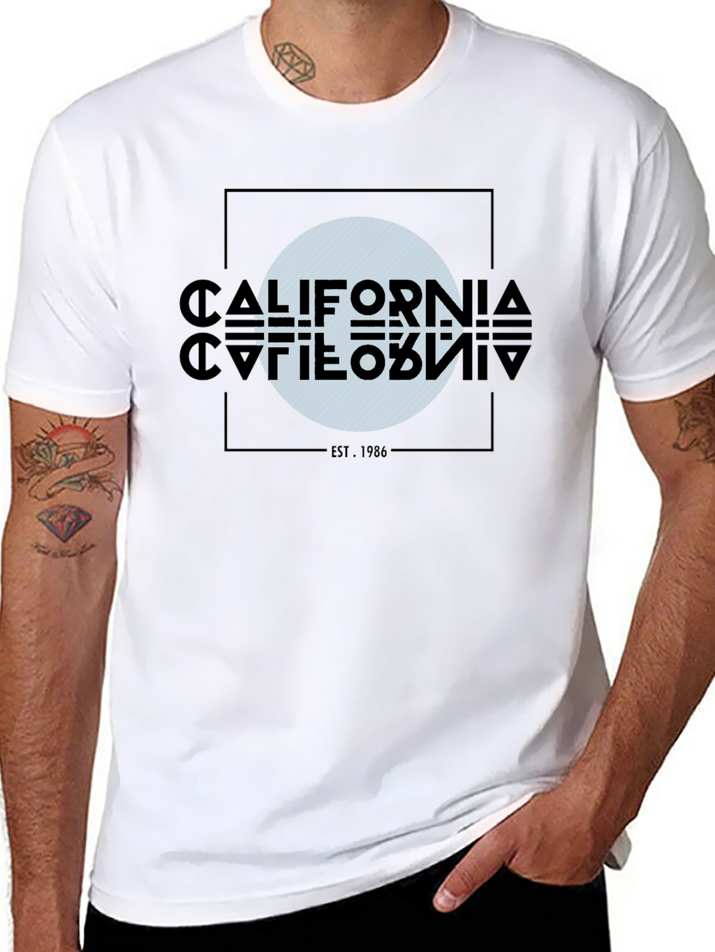 California Est. 1986 Graphic Tee - Modern Design