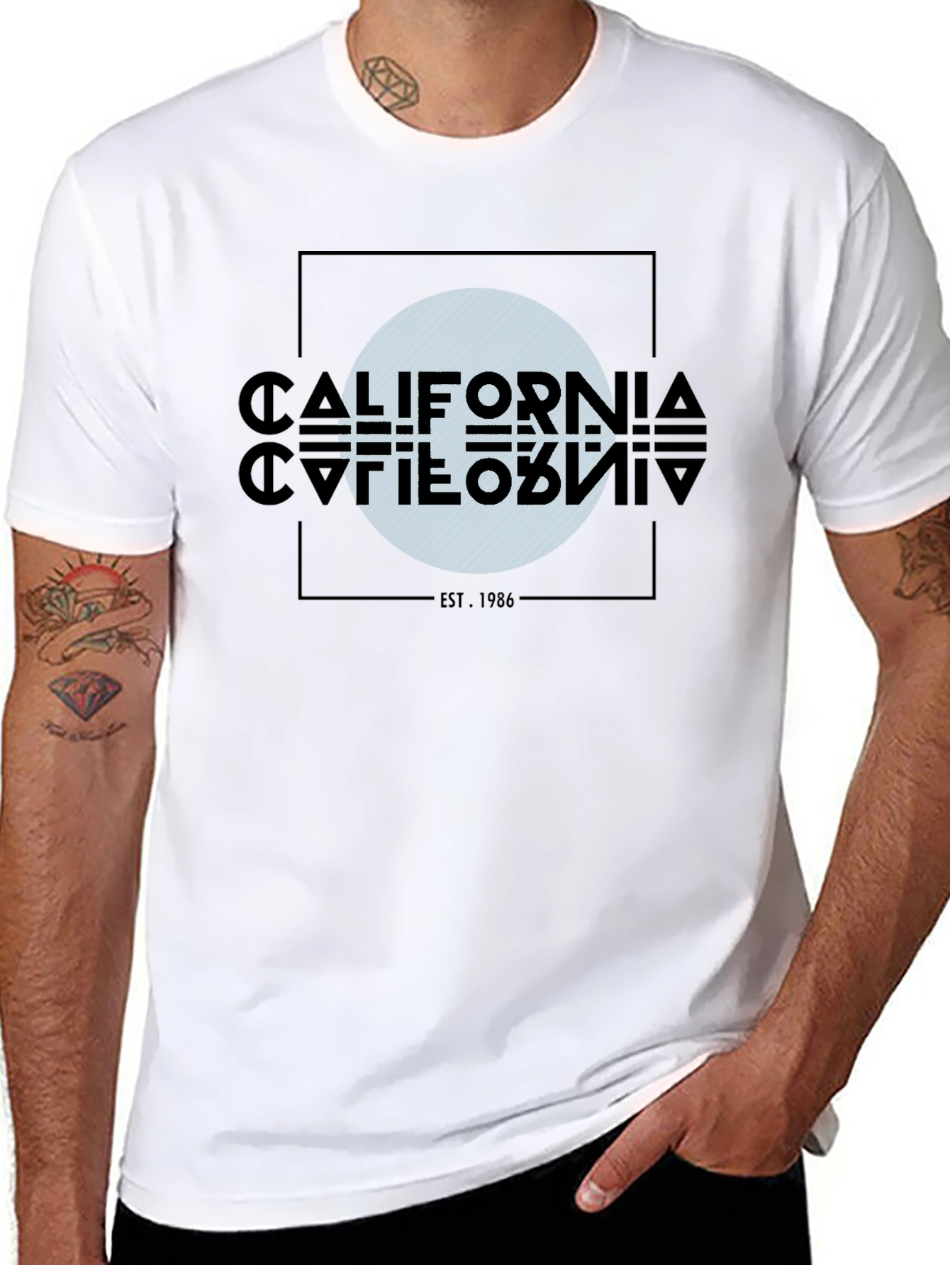California Est. 1986 Graphic Tee - Modern Design