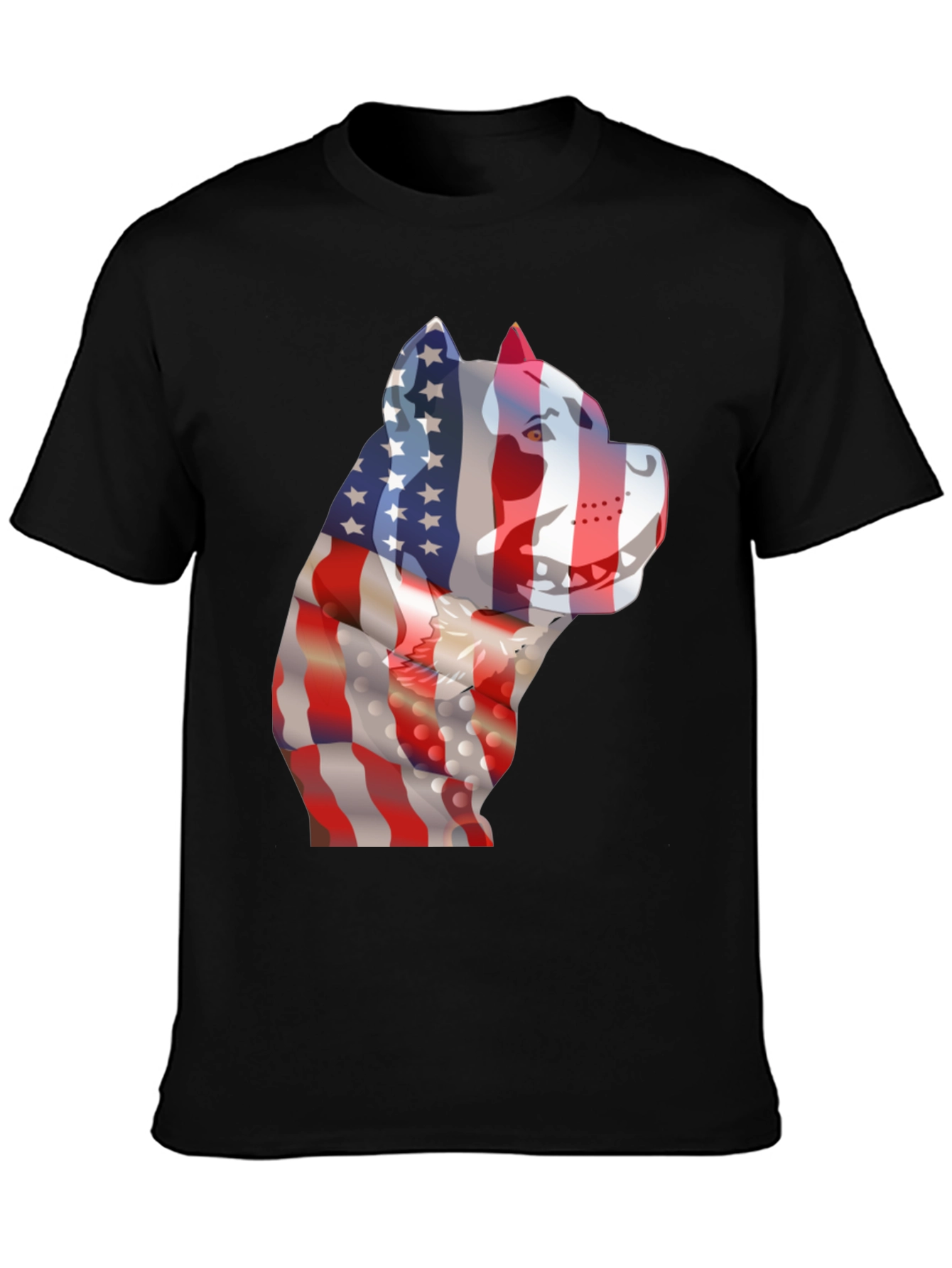 American Flag Dog Patriotic T-Shirt