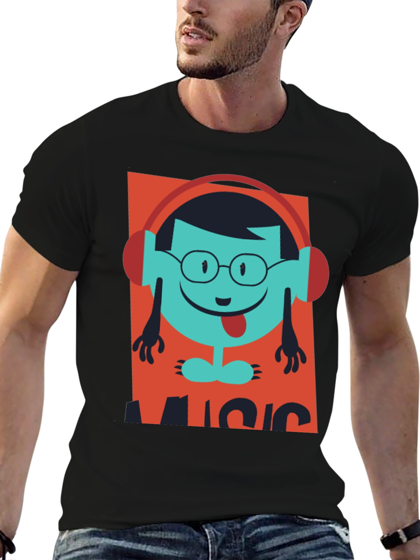 Music Lover T-Shirt - Funny Cartoon Design