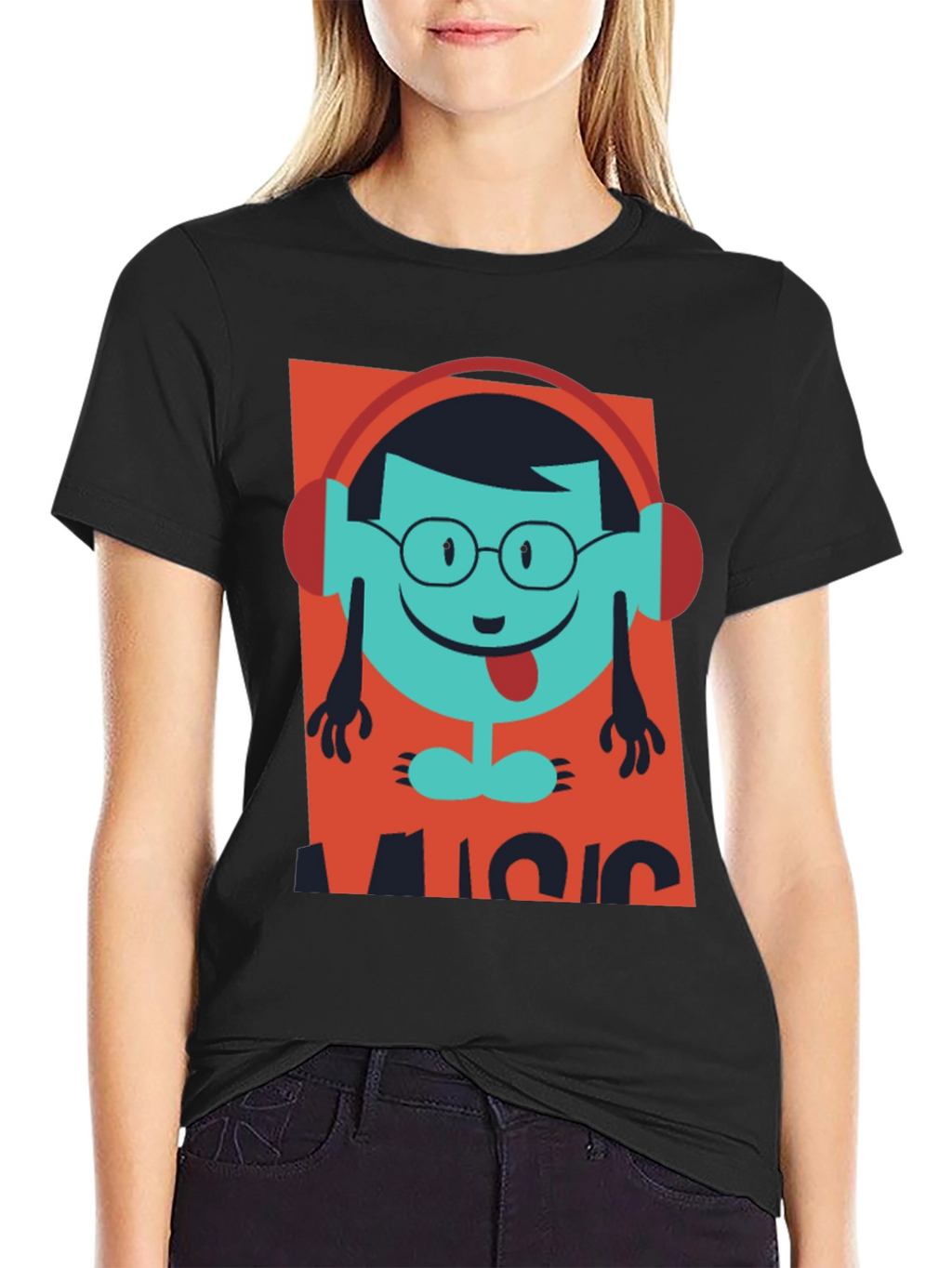 Music Lover T-Shirt - Funny Cartoon Design