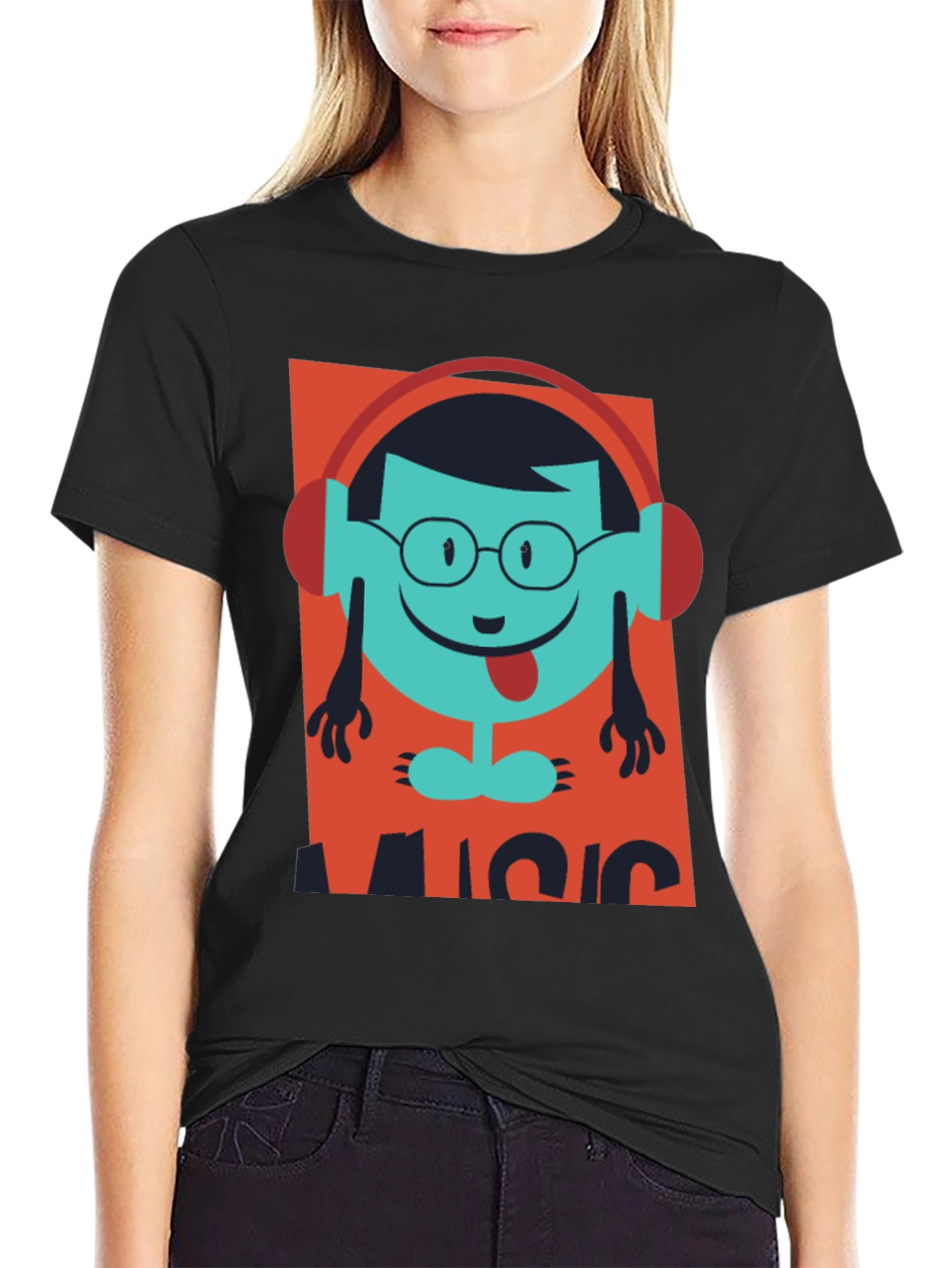 Music Lover T-Shirt - Funny Cartoon Design