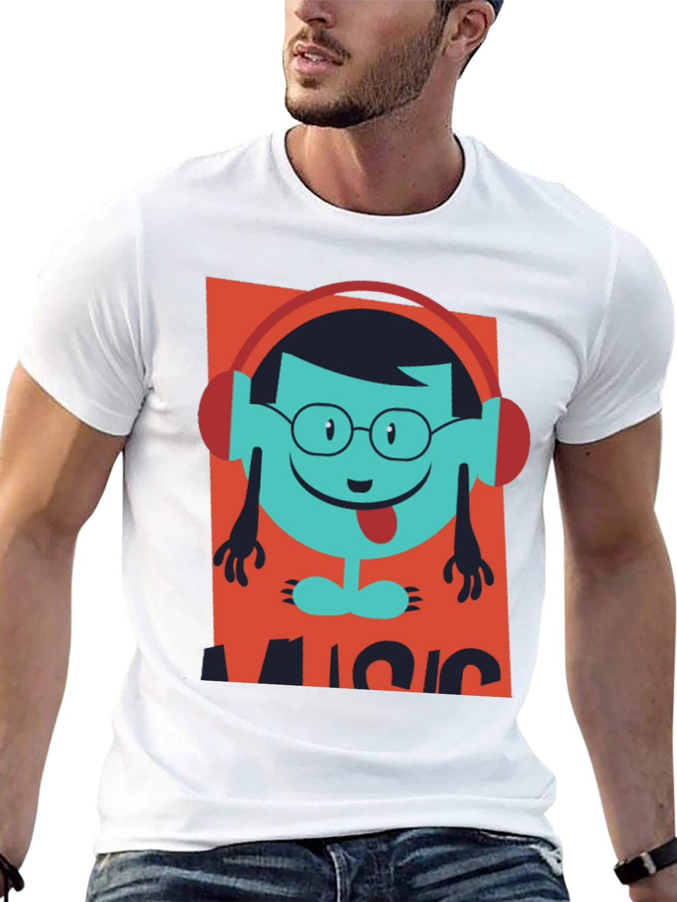 Music Lover T-Shirt - Funny Cartoon Design