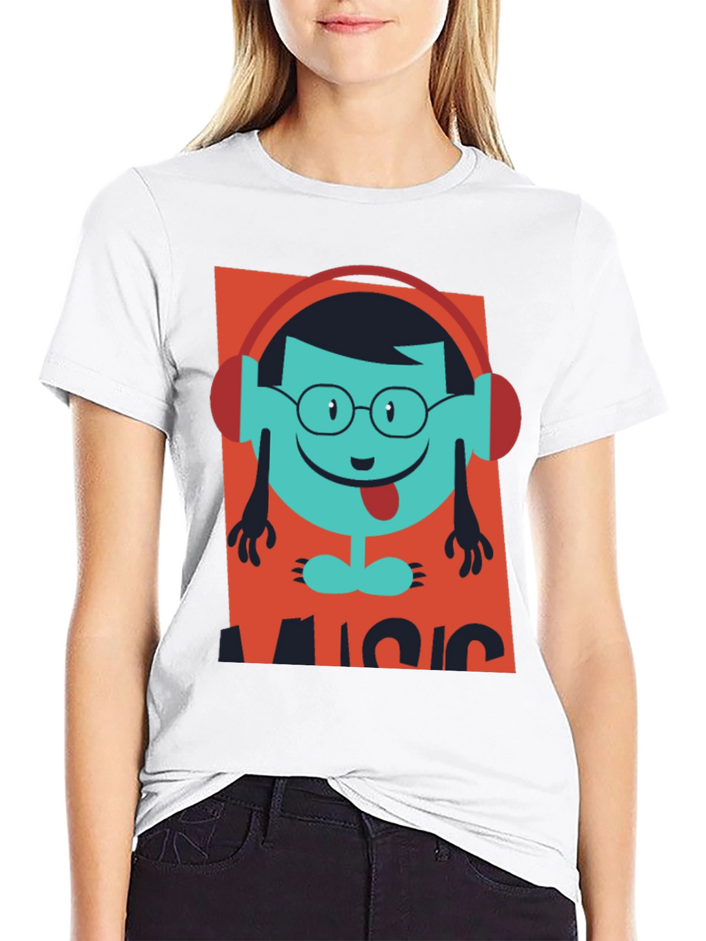 Music Lover T-Shirt - Funny Cartoon Design