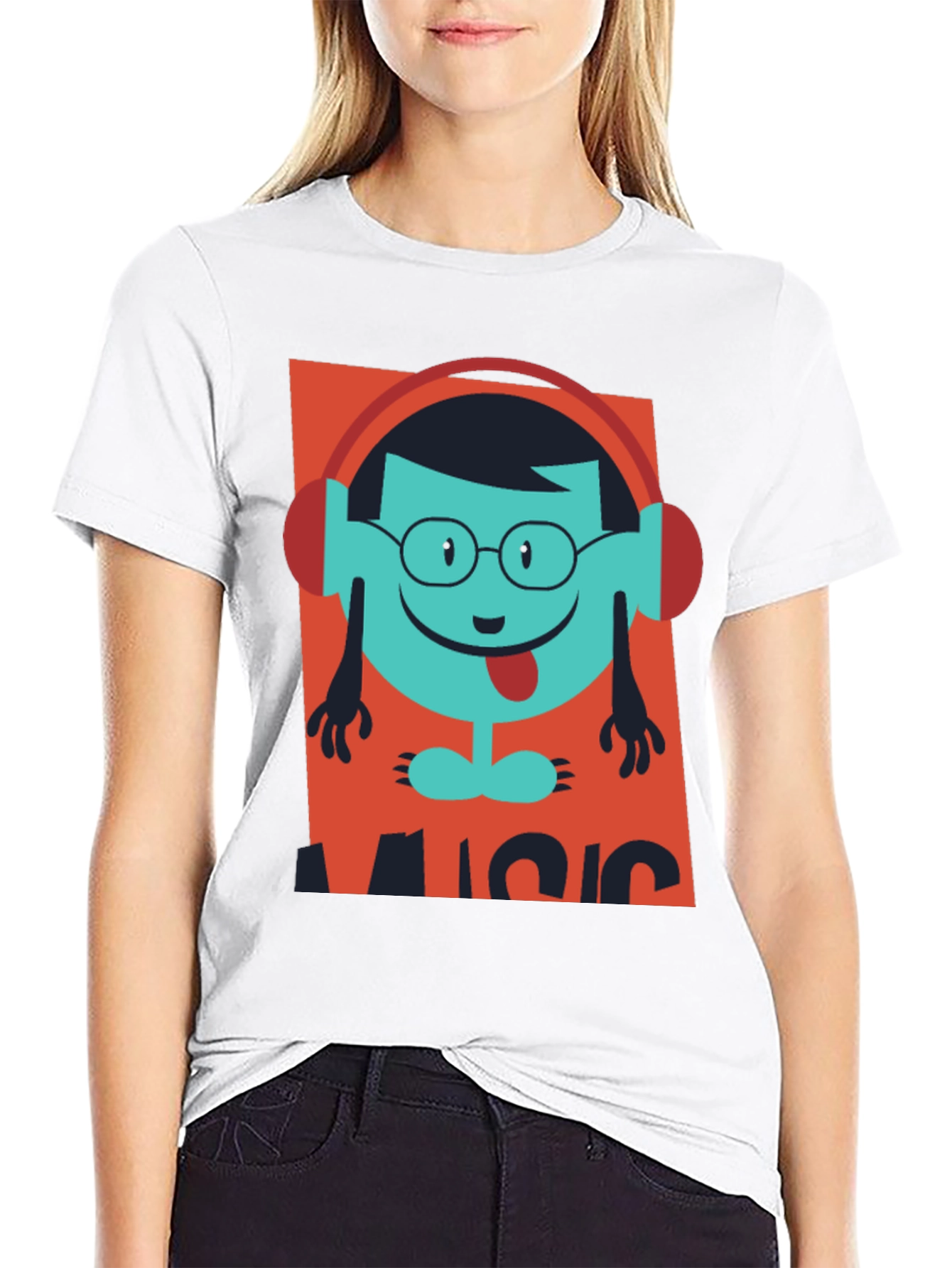 Music Lover T-Shirt - Funny Cartoon Design