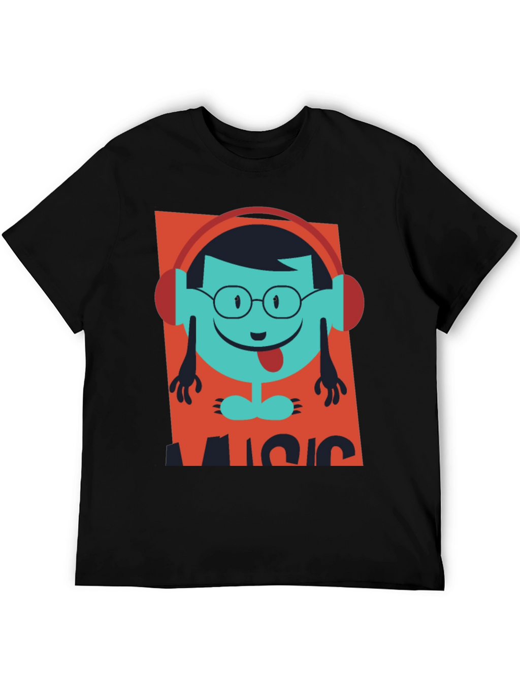 Music Lover T-Shirt - Funny Cartoon Design