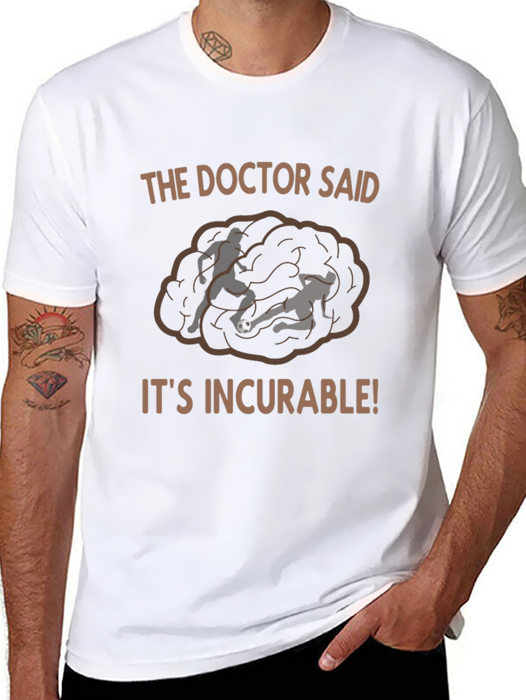 Incurable Soccer Fan T-Shirt - Black