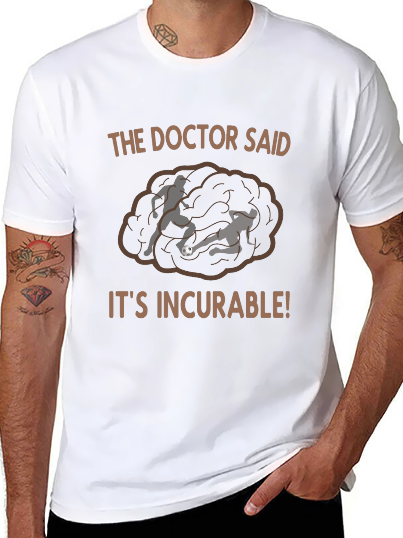 Incurable Soccer Fan T-Shirt - Black