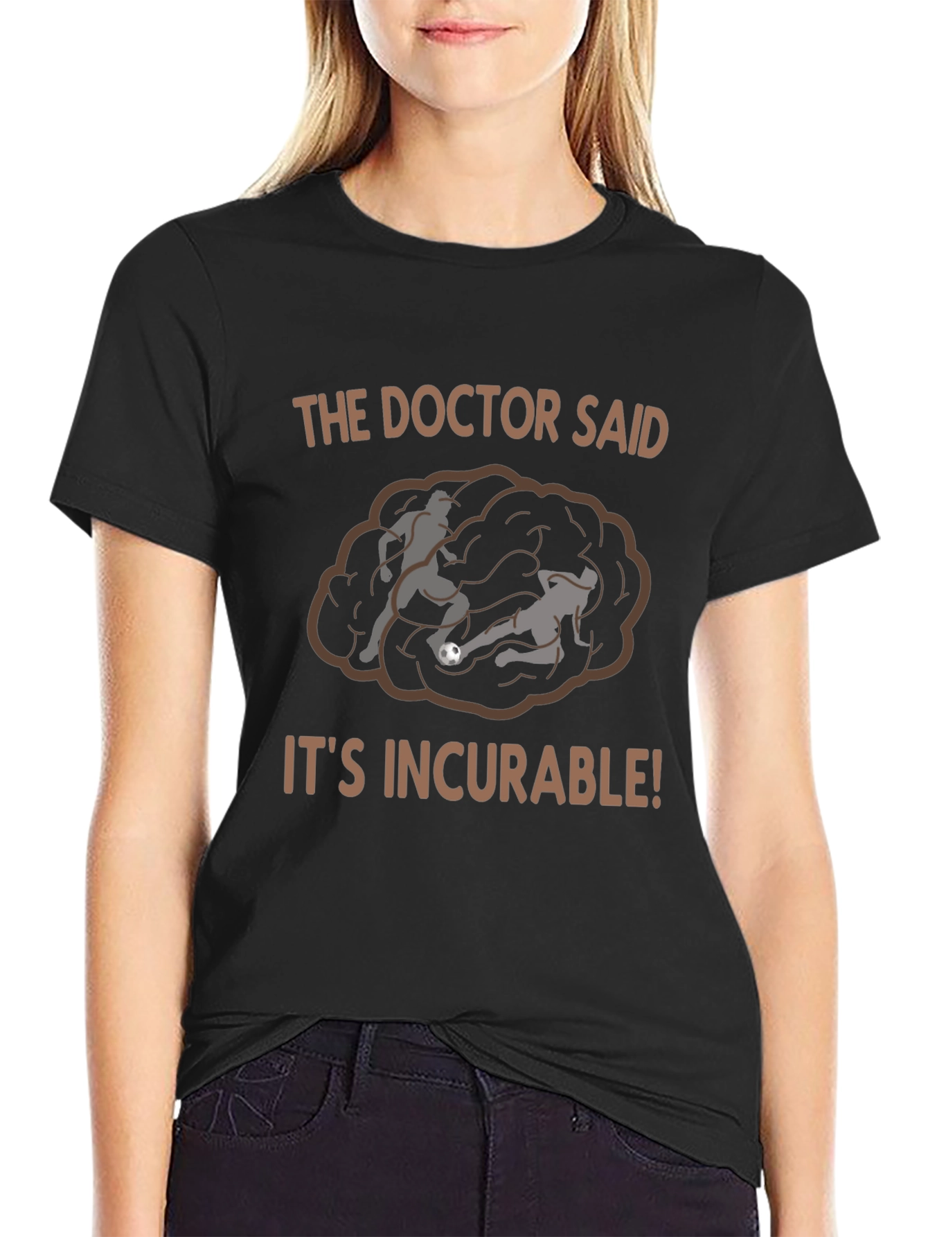 Incurable Soccer Fan T-Shirt - Black