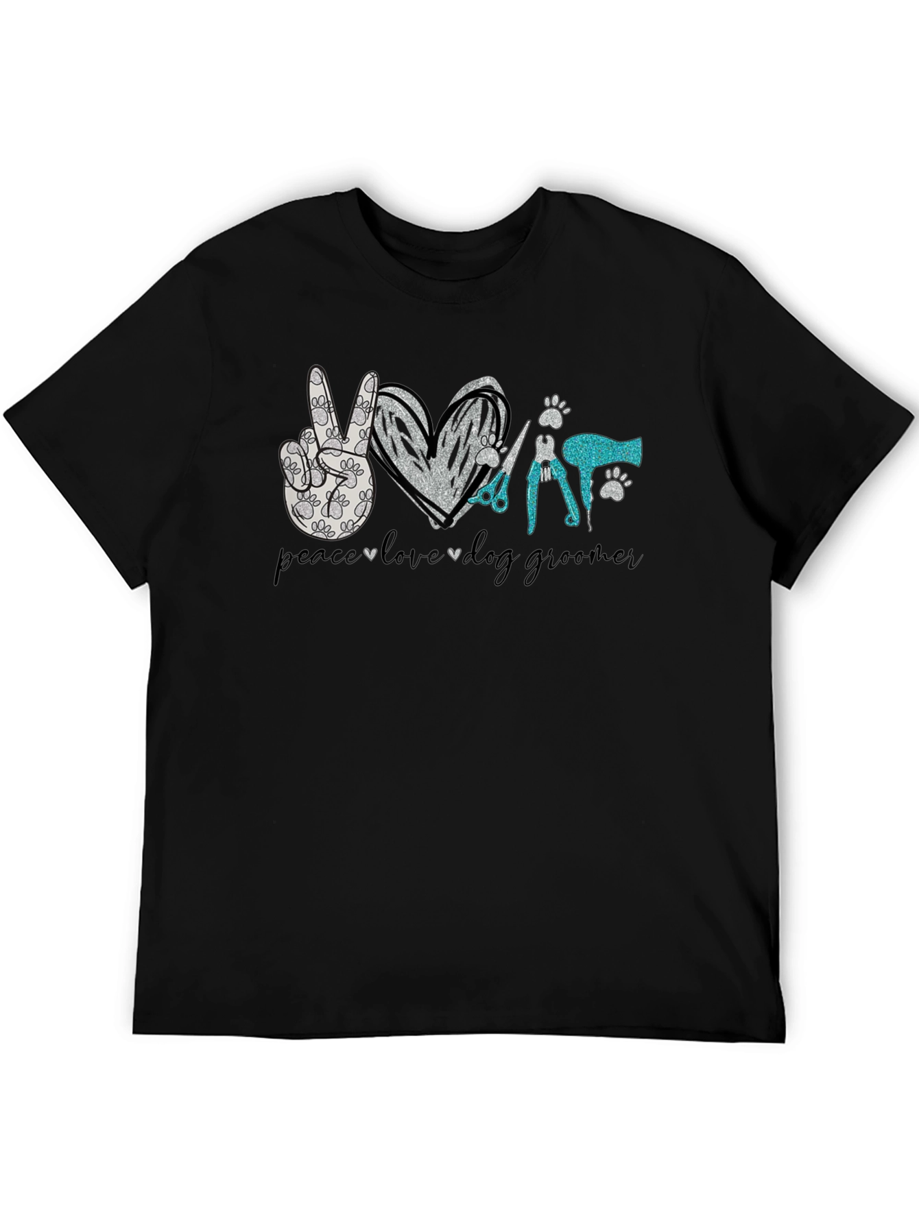 Peace Love Dog Grooming T-Shirt