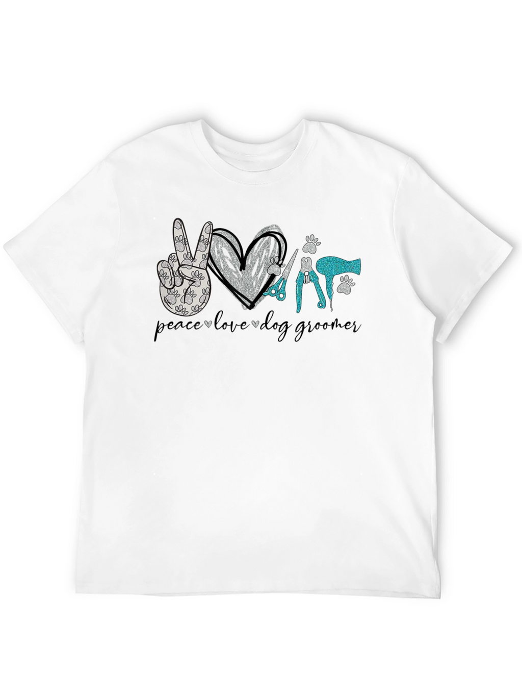 Peace Love Dog Grooming T-Shirt