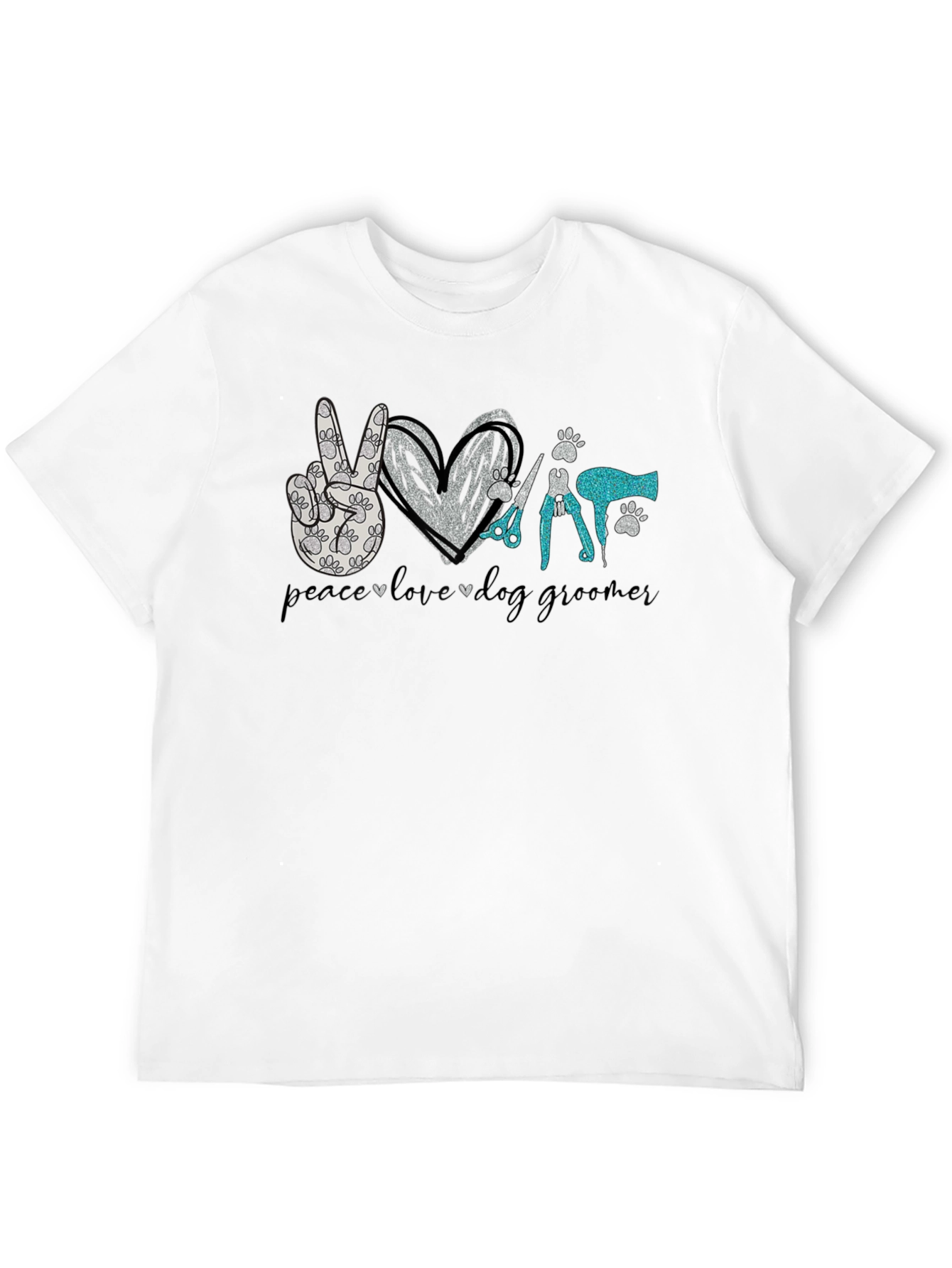 Peace Love Dog Grooming T-Shirt