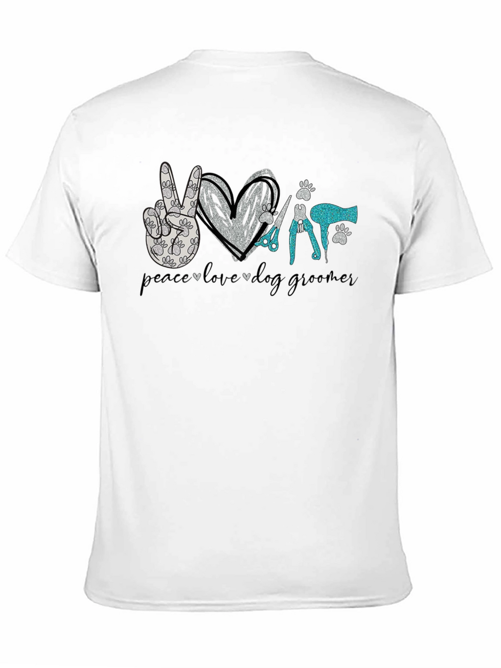Peace Love Dog Grooming T-Shirt