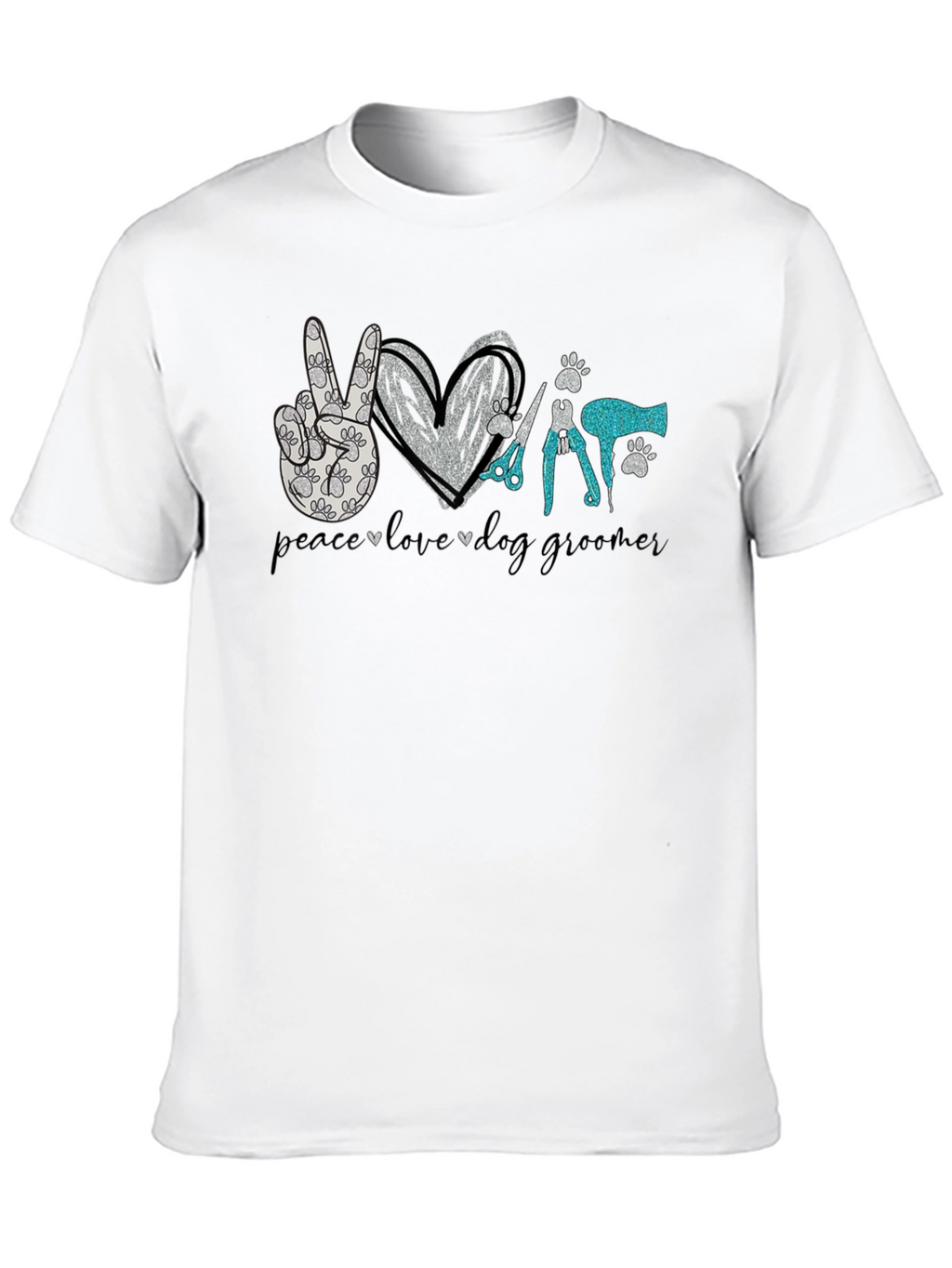 Peace Love Dog Grooming T-Shirt