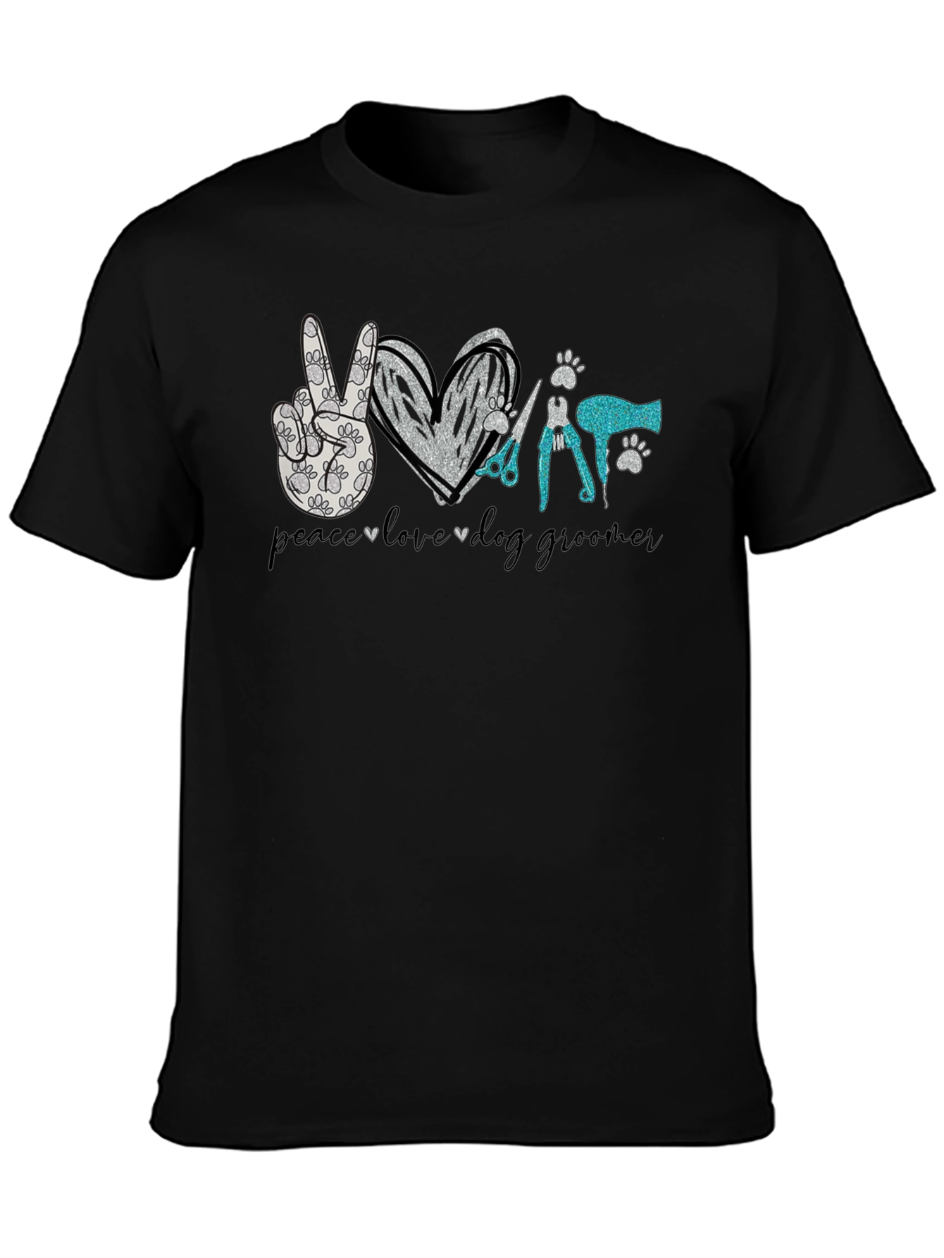 Peace Love Dog Grooming T-Shirt