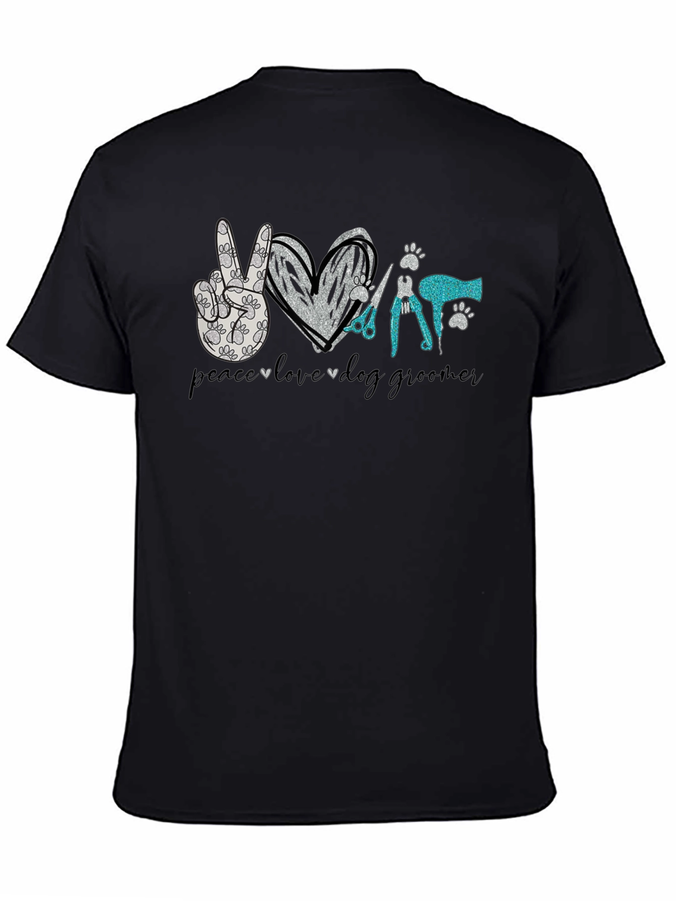 Peace Love Dog Grooming T-Shirt