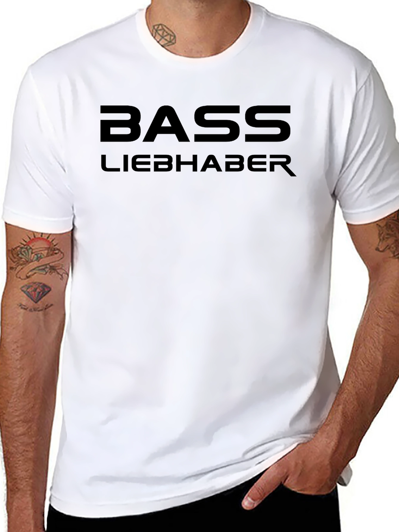 Bass Liebhaber Black Graphic Tee