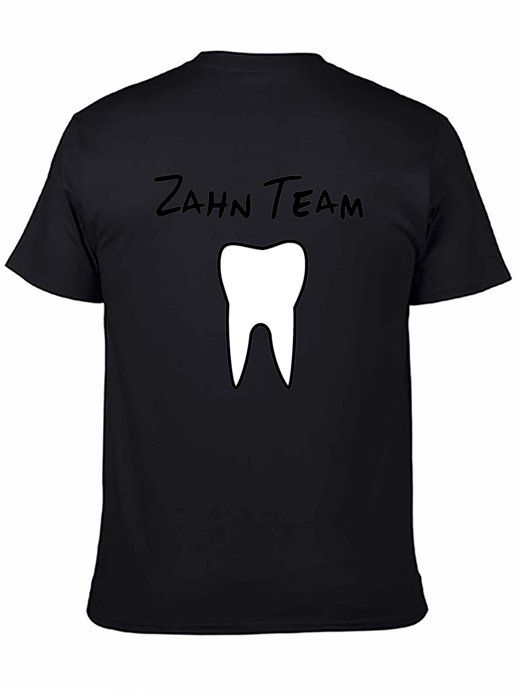 Zahn Team Tooth Graphic Black T-Shirt