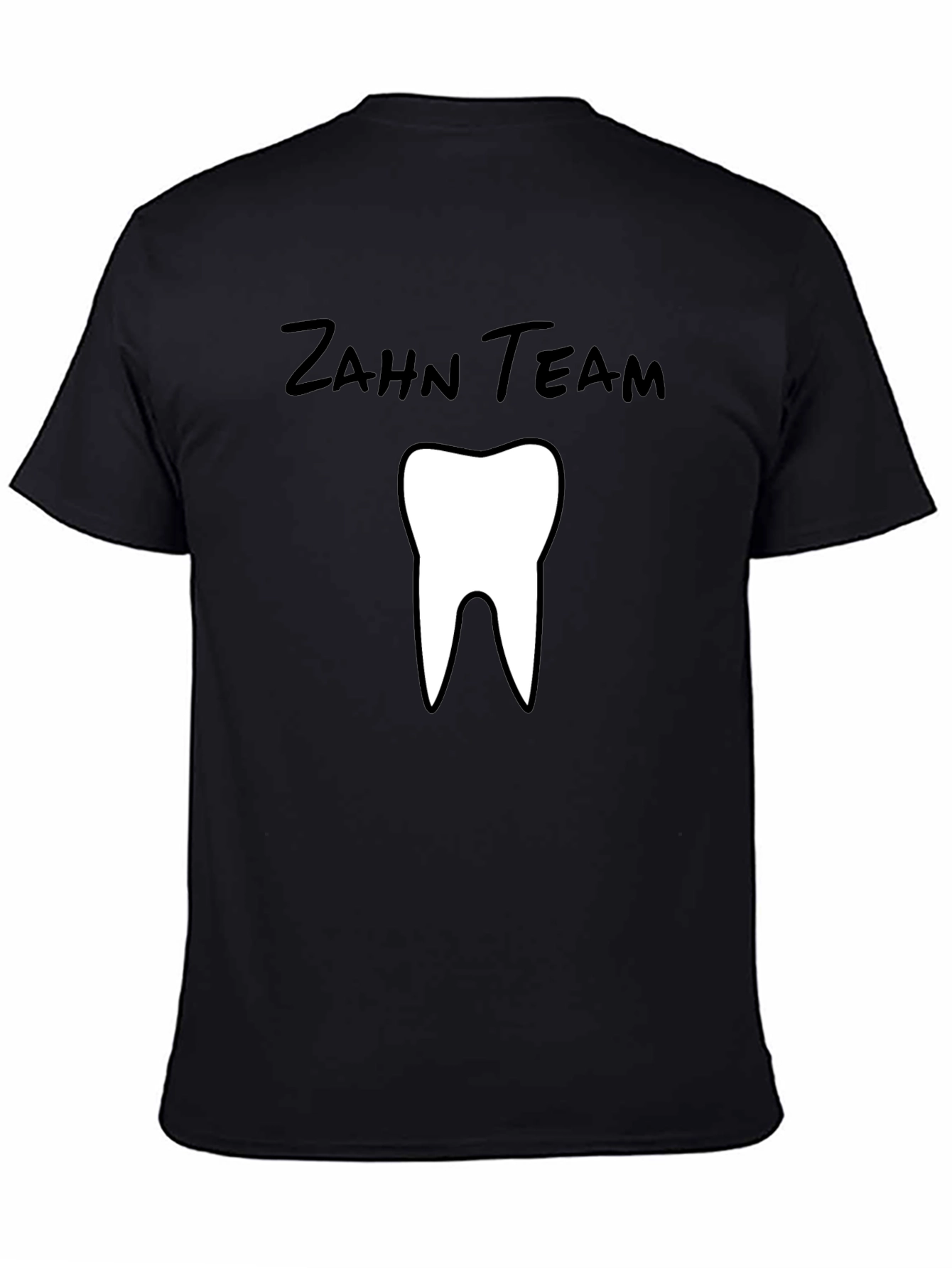 Zahn Team Tooth Graphic Black T-Shirt