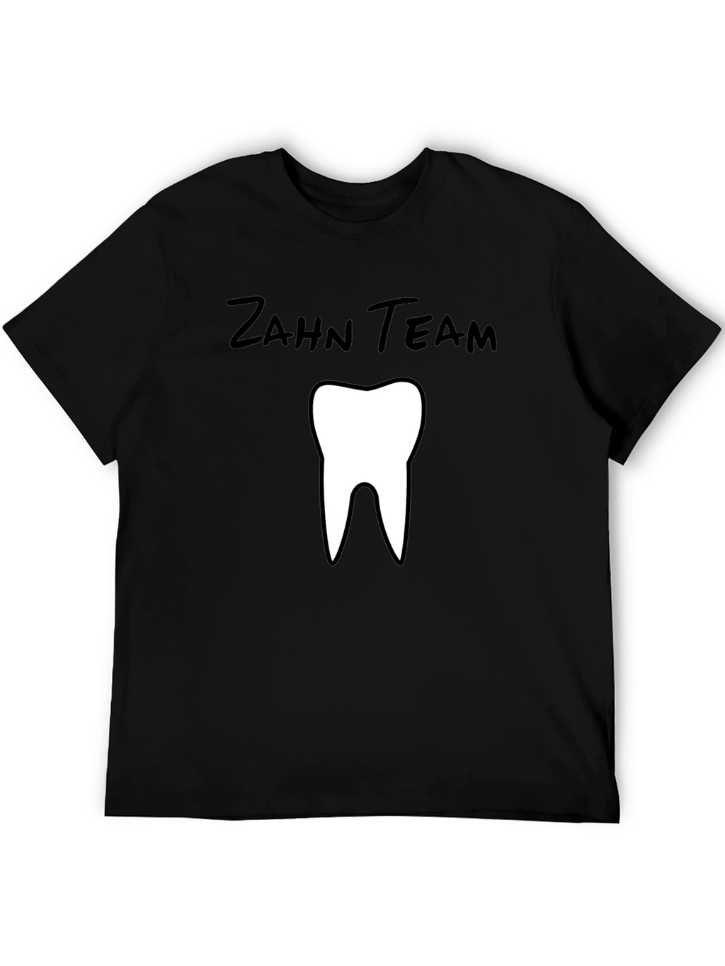 Zahn Team Tooth Graphic Black T-Shirt