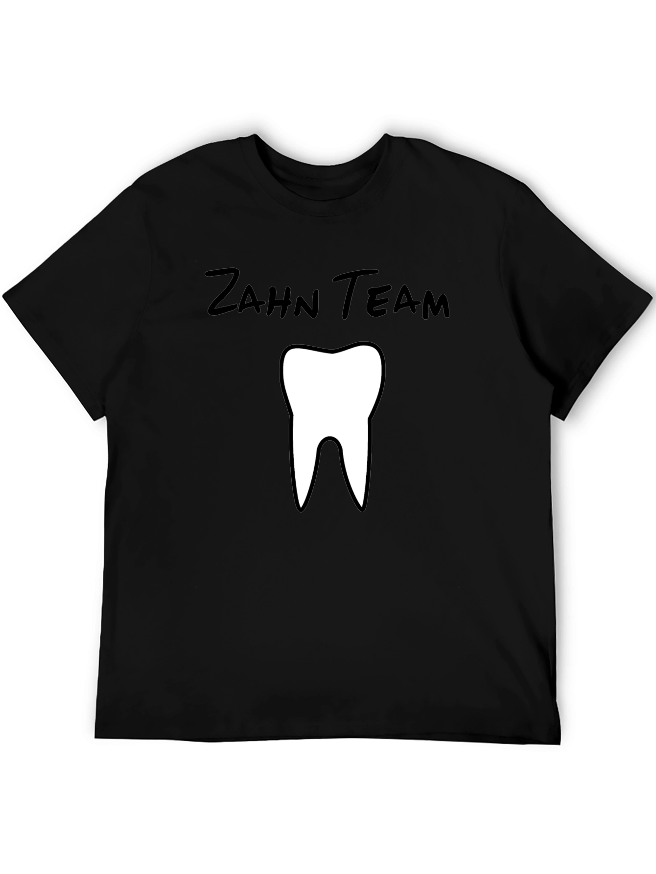 Zahn Team Tooth Graphic Black T-Shirt