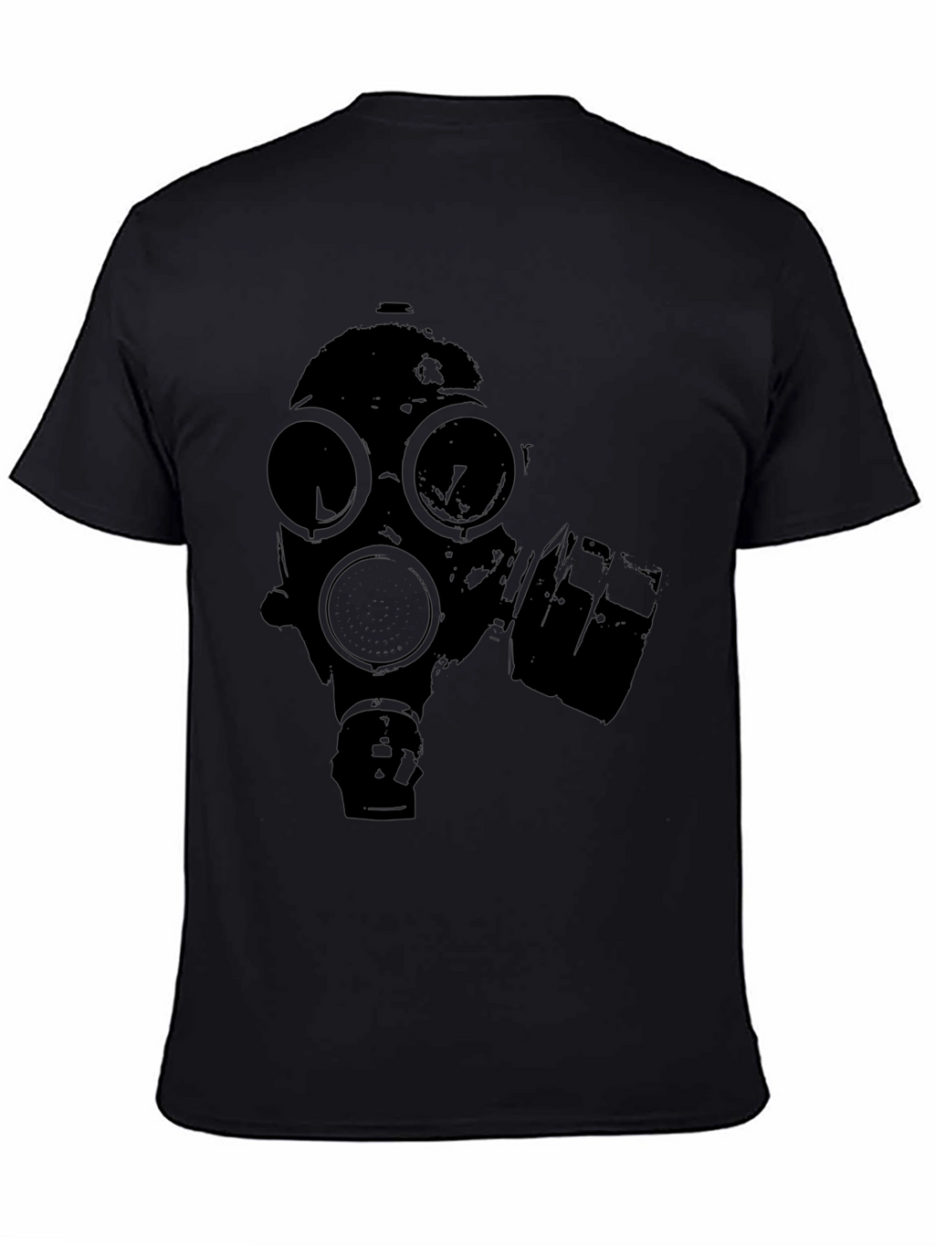 Gas Mask Graphic Black T-Shirt