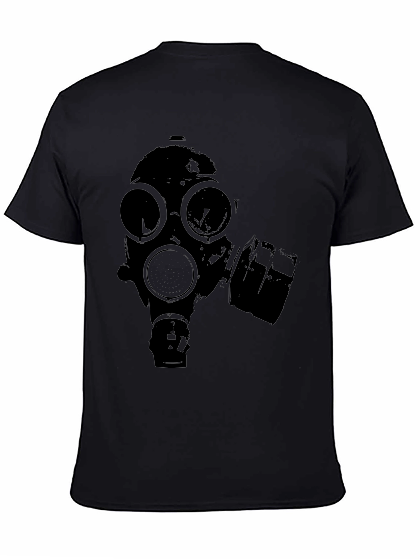 Gas Mask Graphic Black T-Shirt
