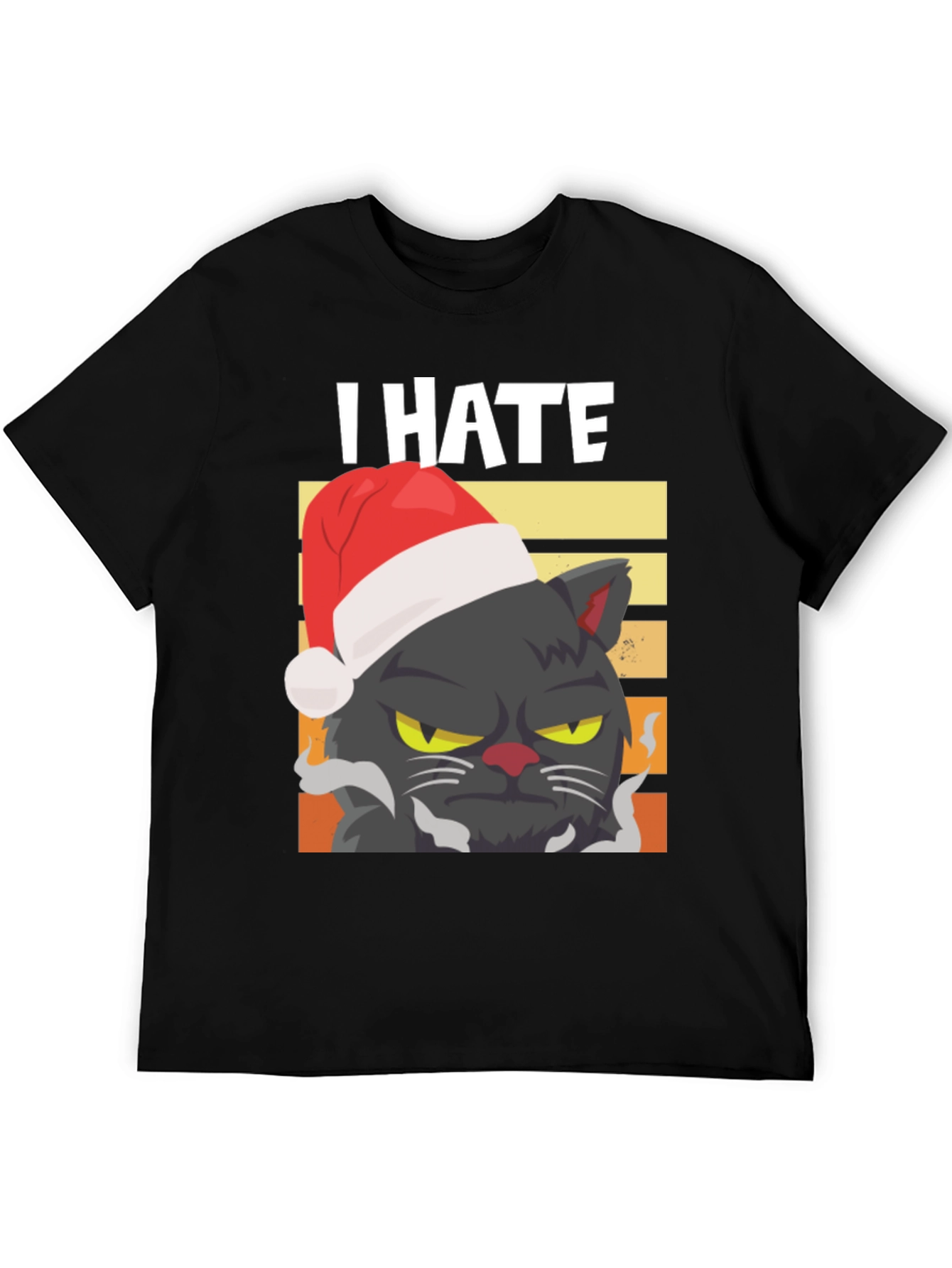 Grumpy Cat Christmas T-Shirt - I Hate