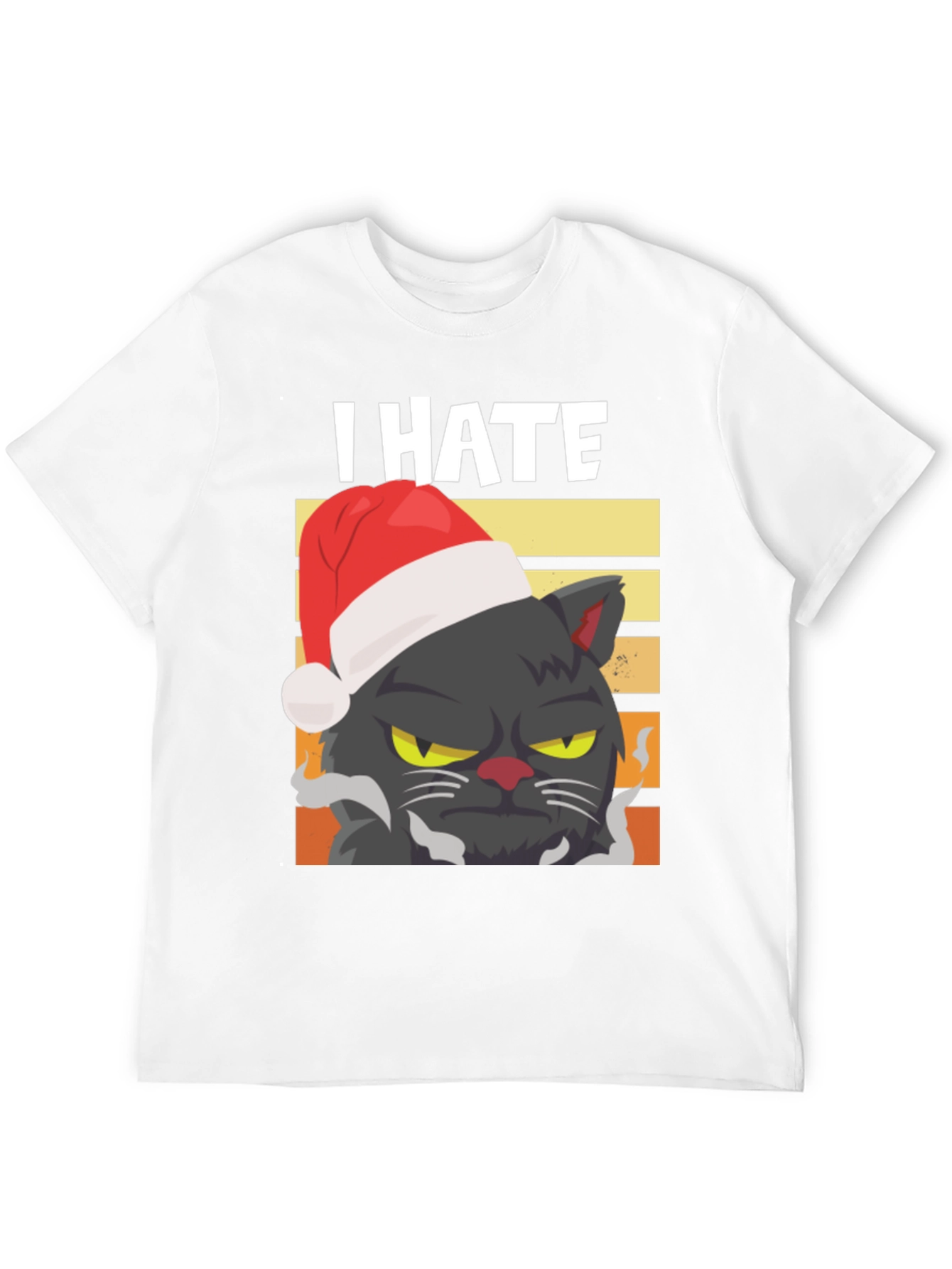 Grumpy Cat Christmas T-Shirt - I Hate