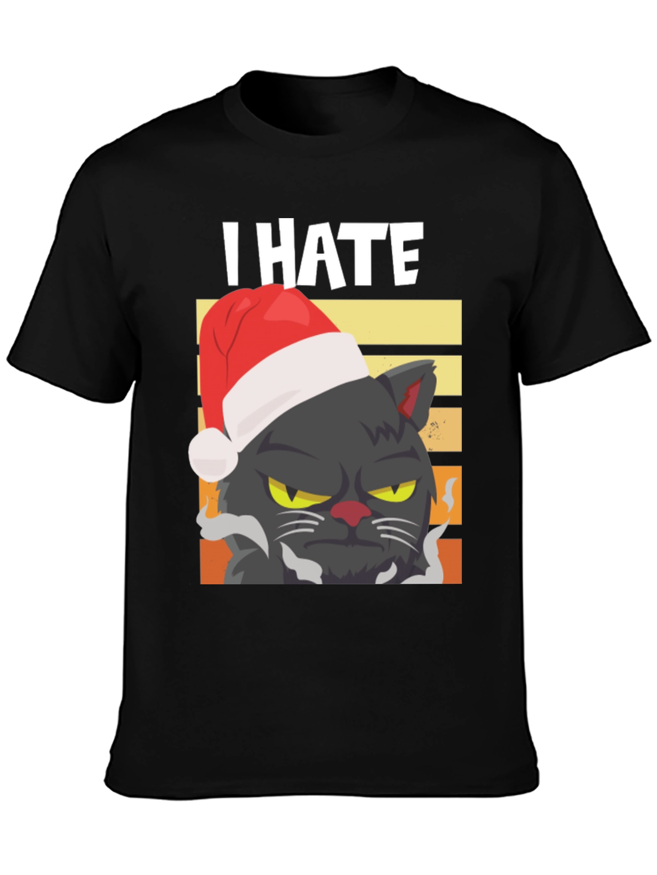 Grumpy Cat Christmas T-Shirt - I Hate