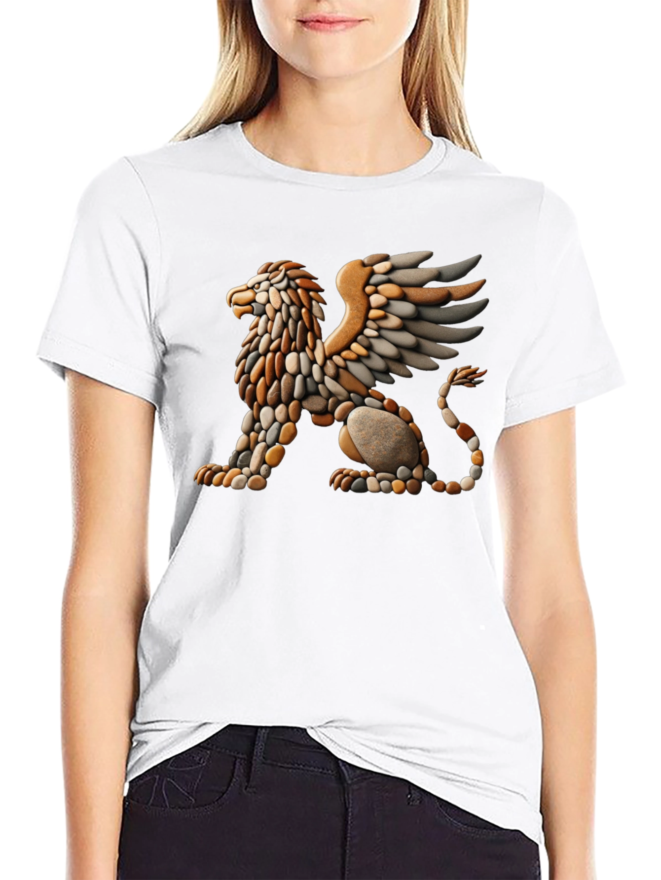 Gryphon Stone Art T-Shirt