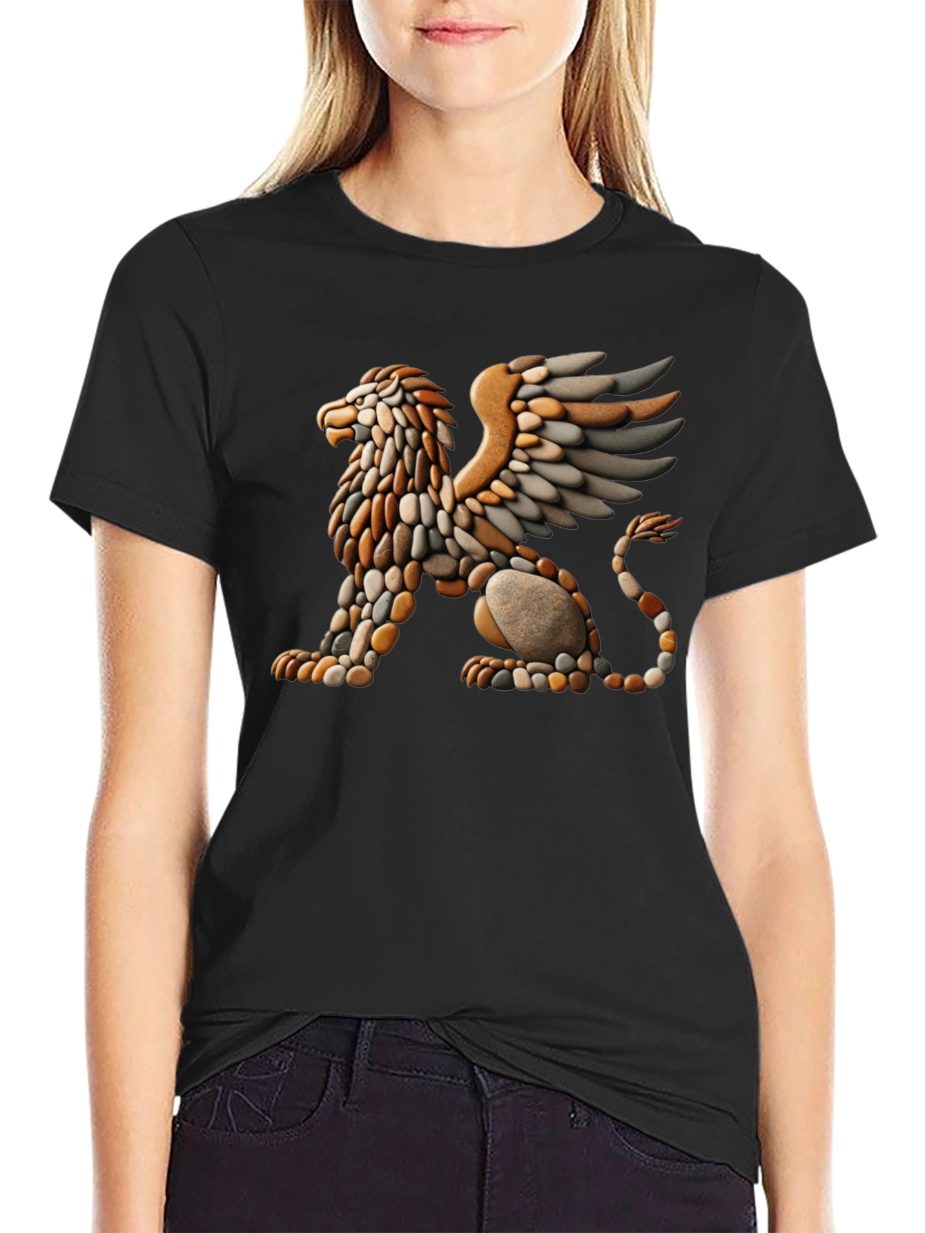 Gryphon Stone Art T-Shirt