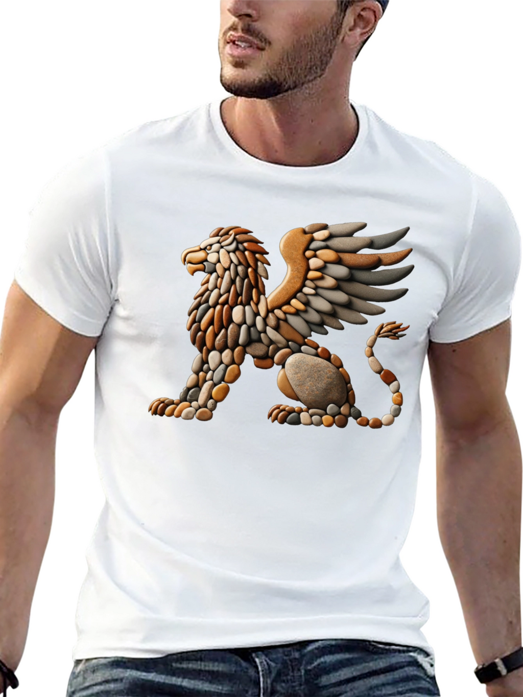 Gryphon Stone Art T-Shirt