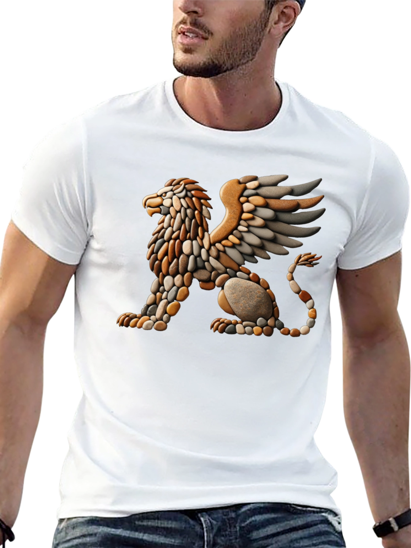 Gryphon Stone Art T-Shirt
