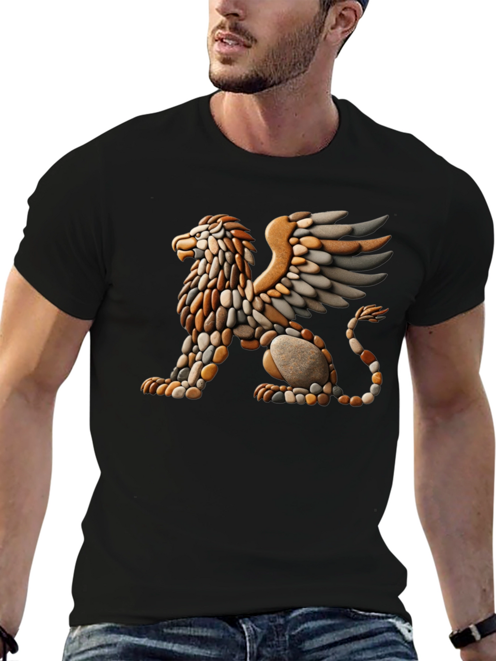 Gryphon Stone Art T-Shirt