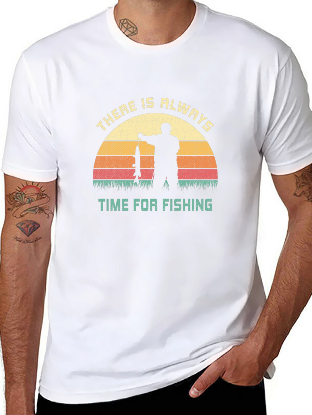 Time for Fishing Graphic Tee - Fisherman Gift
