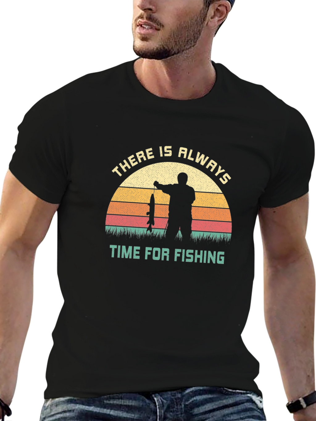 Time for Fishing Graphic Tee - Fisherman Gift