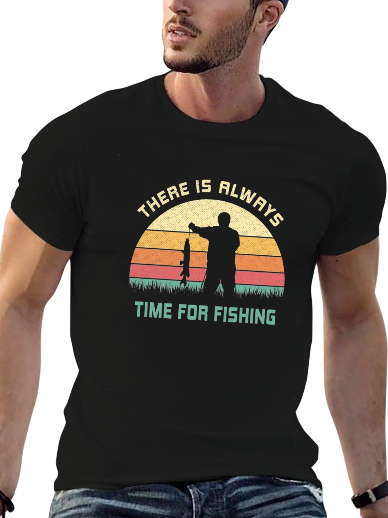 Time for Fishing Graphic Tee - Fisherman Gift