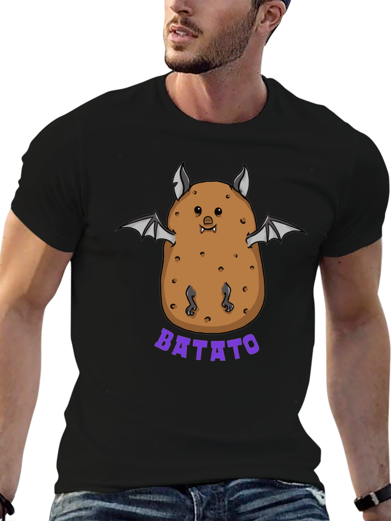 Batato T-Shirt: Funny Potato Bat Graphic Tee