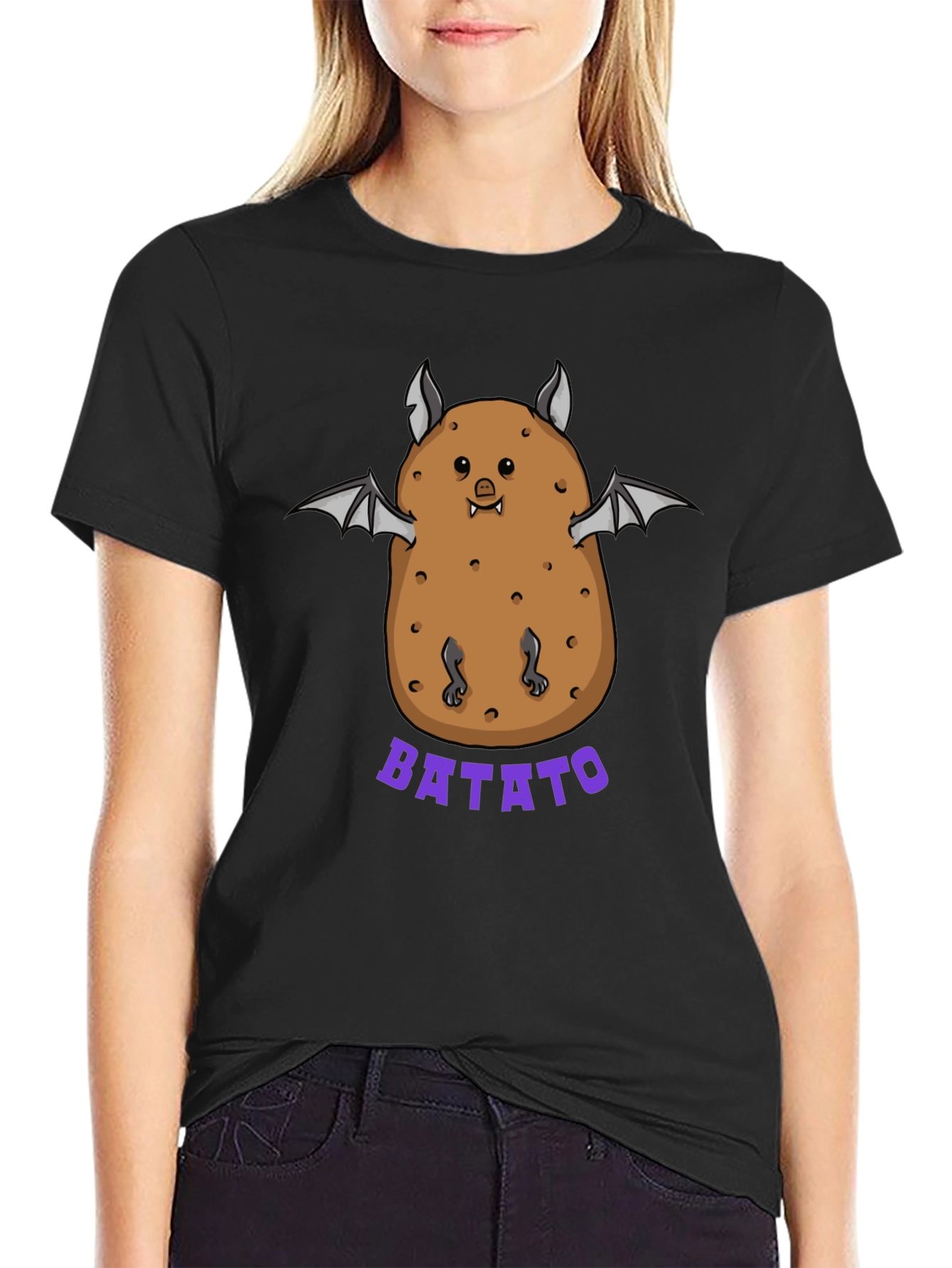 Batato T-Shirt: Funny Potato Bat Graphic Tee
