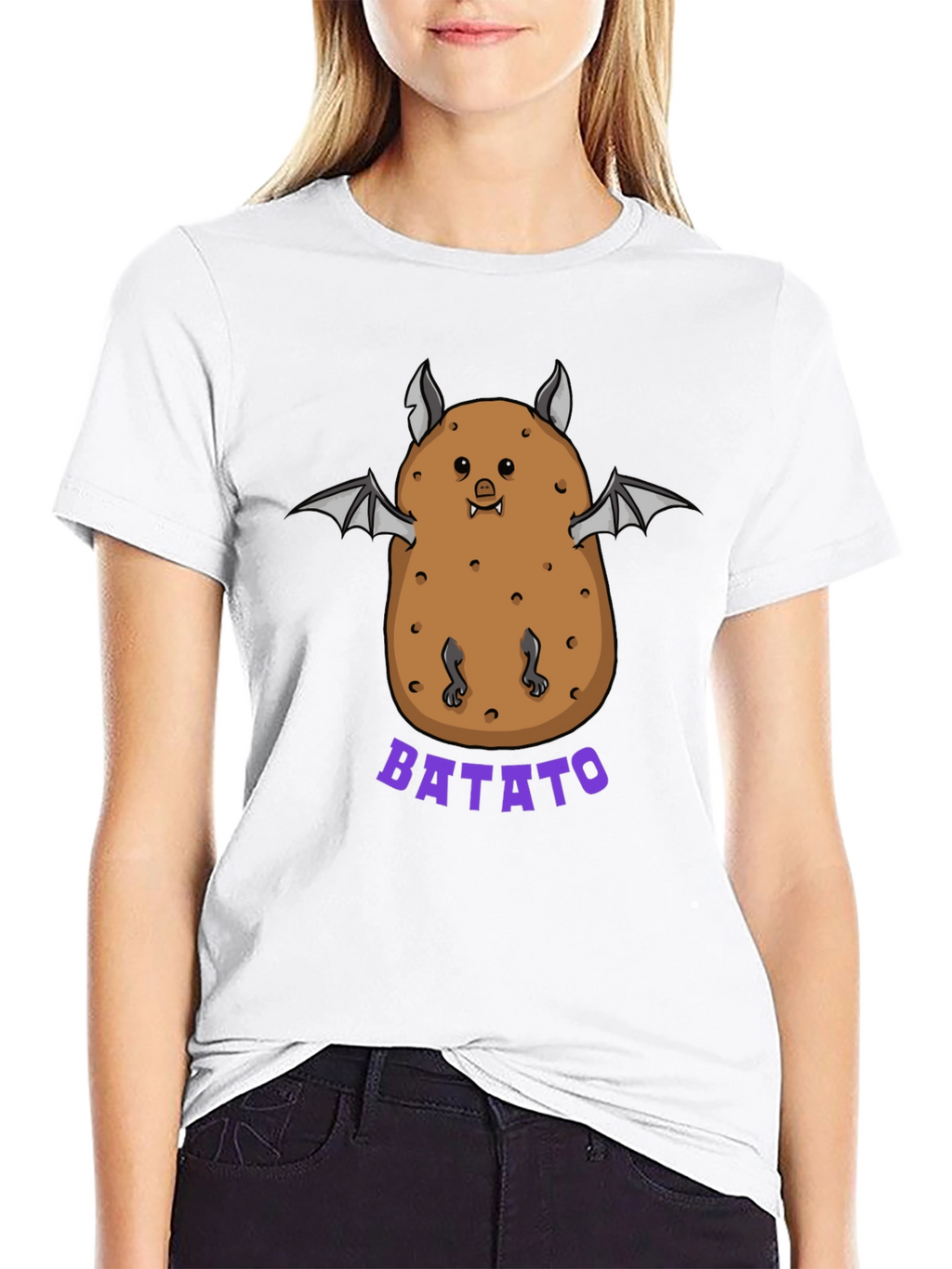 Batato T-Shirt: Funny Potato Bat Graphic Tee