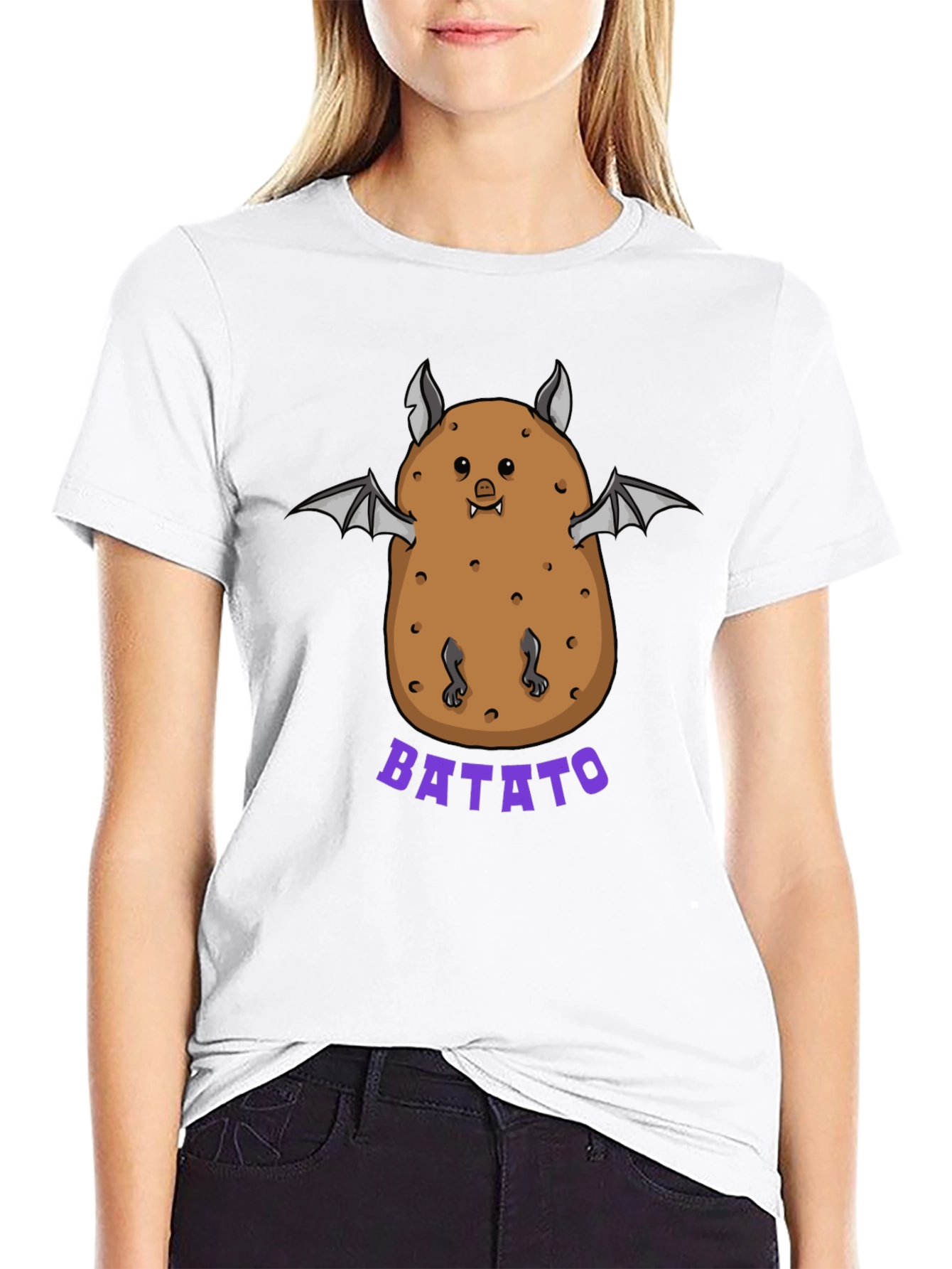 Batato T-Shirt: Funny Potato Bat Graphic Tee