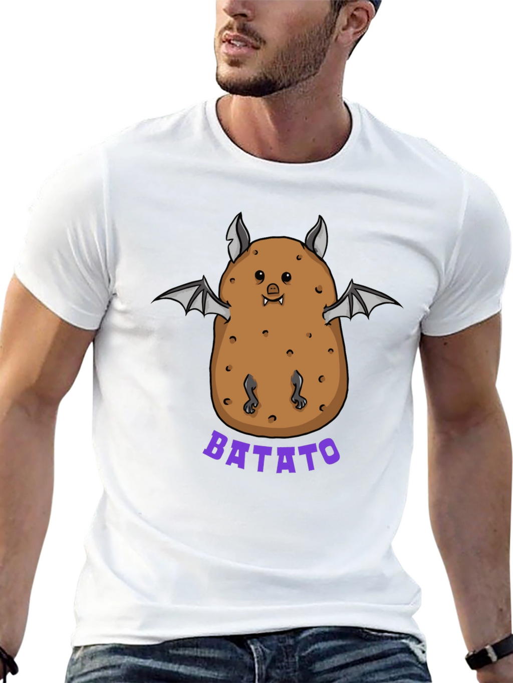 Batato T-Shirt: Funny Potato Bat Graphic Tee