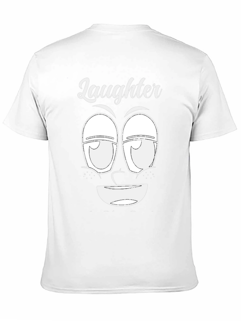 Laughter Face Graphic Tee - Unique Design Soft Cotton