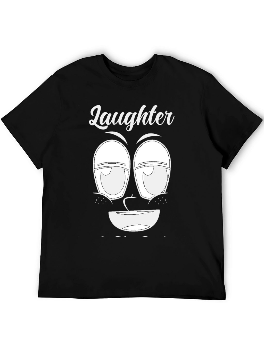 Laughter Face Graphic Tee - Unique Design Soft Cotton