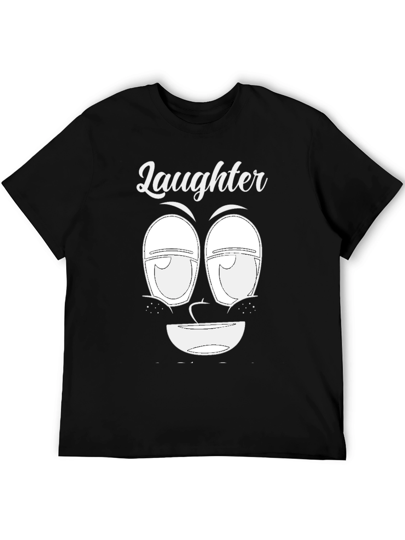 Laughter Face Graphic Tee - Unique Design Soft Cotton