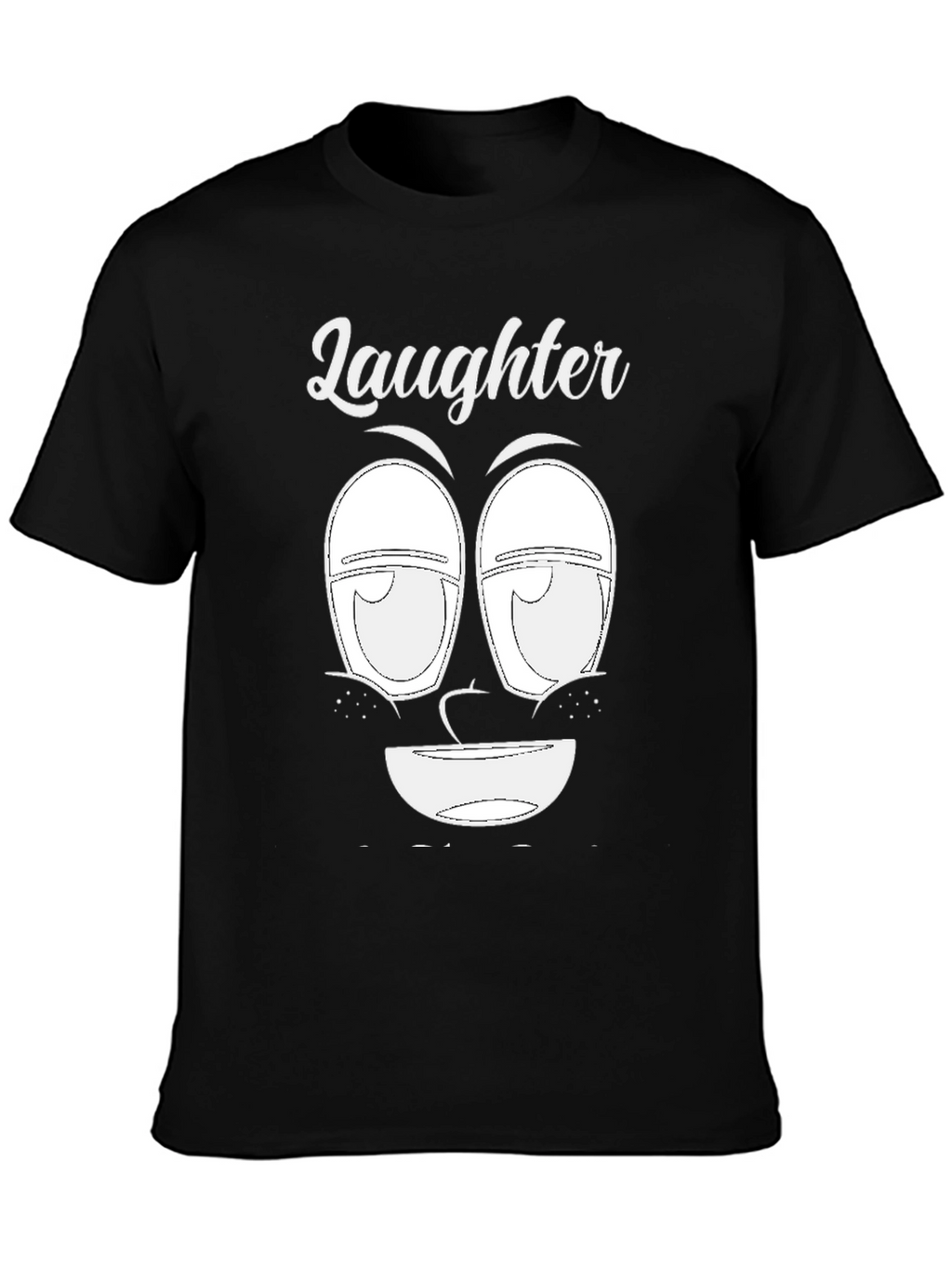 Laughter Face Graphic Tee - Unique Design Soft Cotton